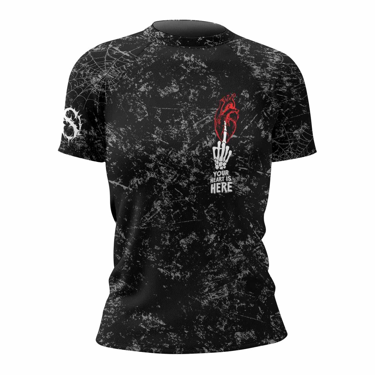 Misfits Die Monster Die Women's Rash Guard Short Sleeve - front view mockup