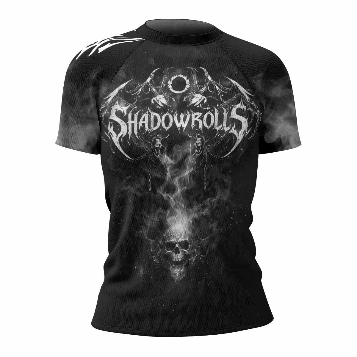 Wraith of the Abyss Women's Rash Guard Short Sleeve - front view mockup