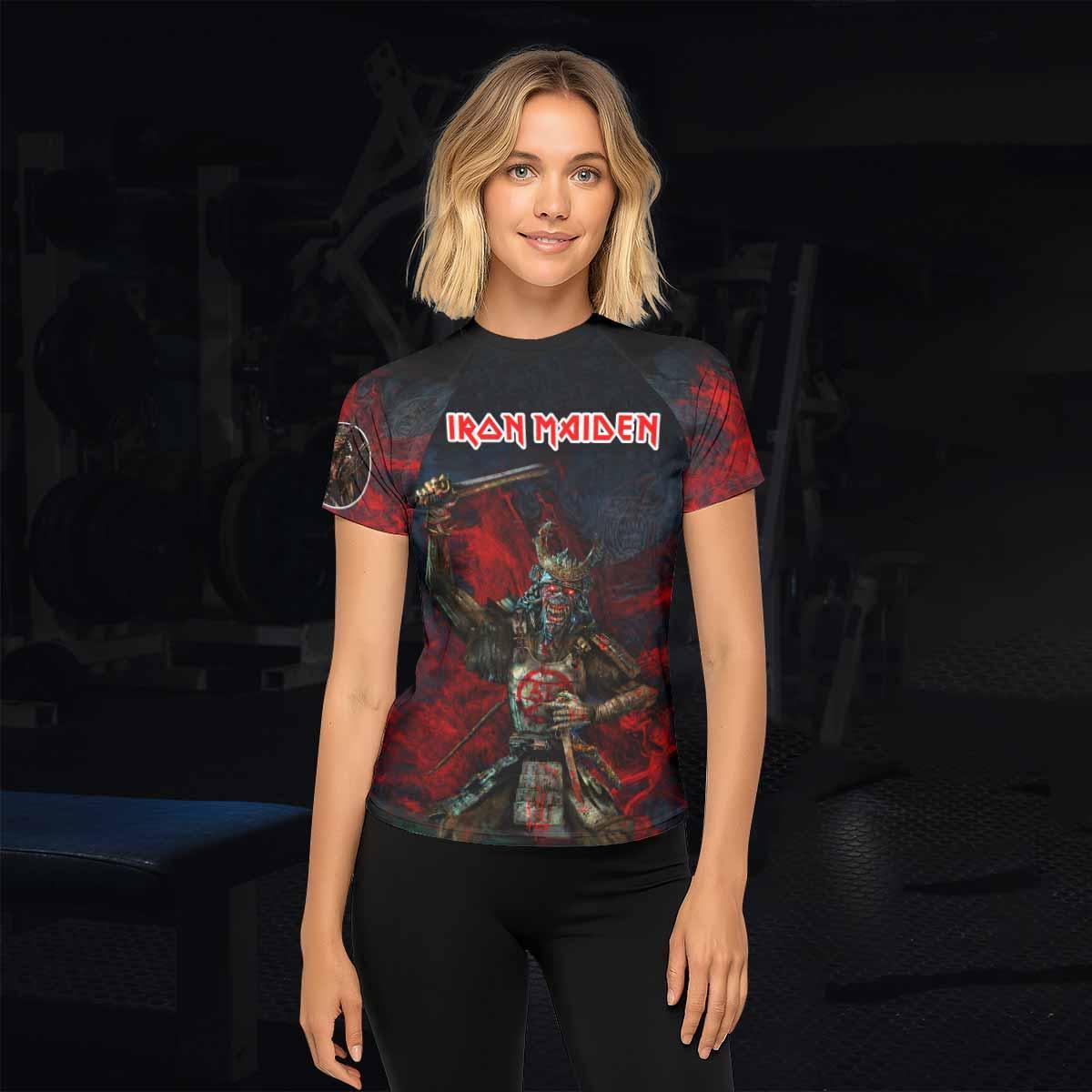 Iron Maiden Senjutsu Women's Rash Guard Short Sleeve - lifestyle view