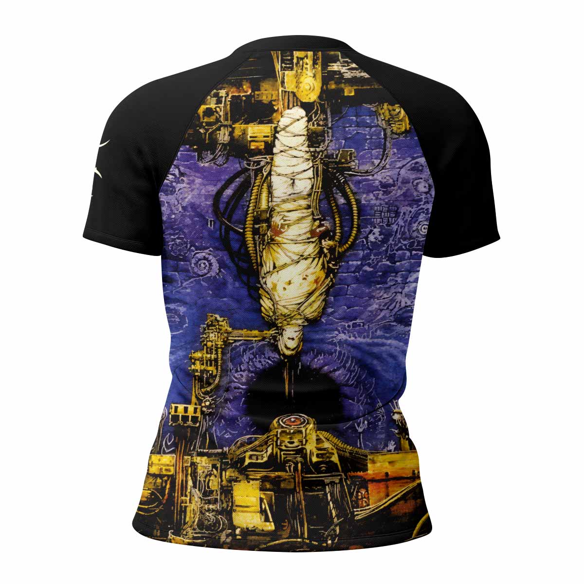 Sepultura Chaos A.D Women's Rash Guard Short Sleeve - back view mockup