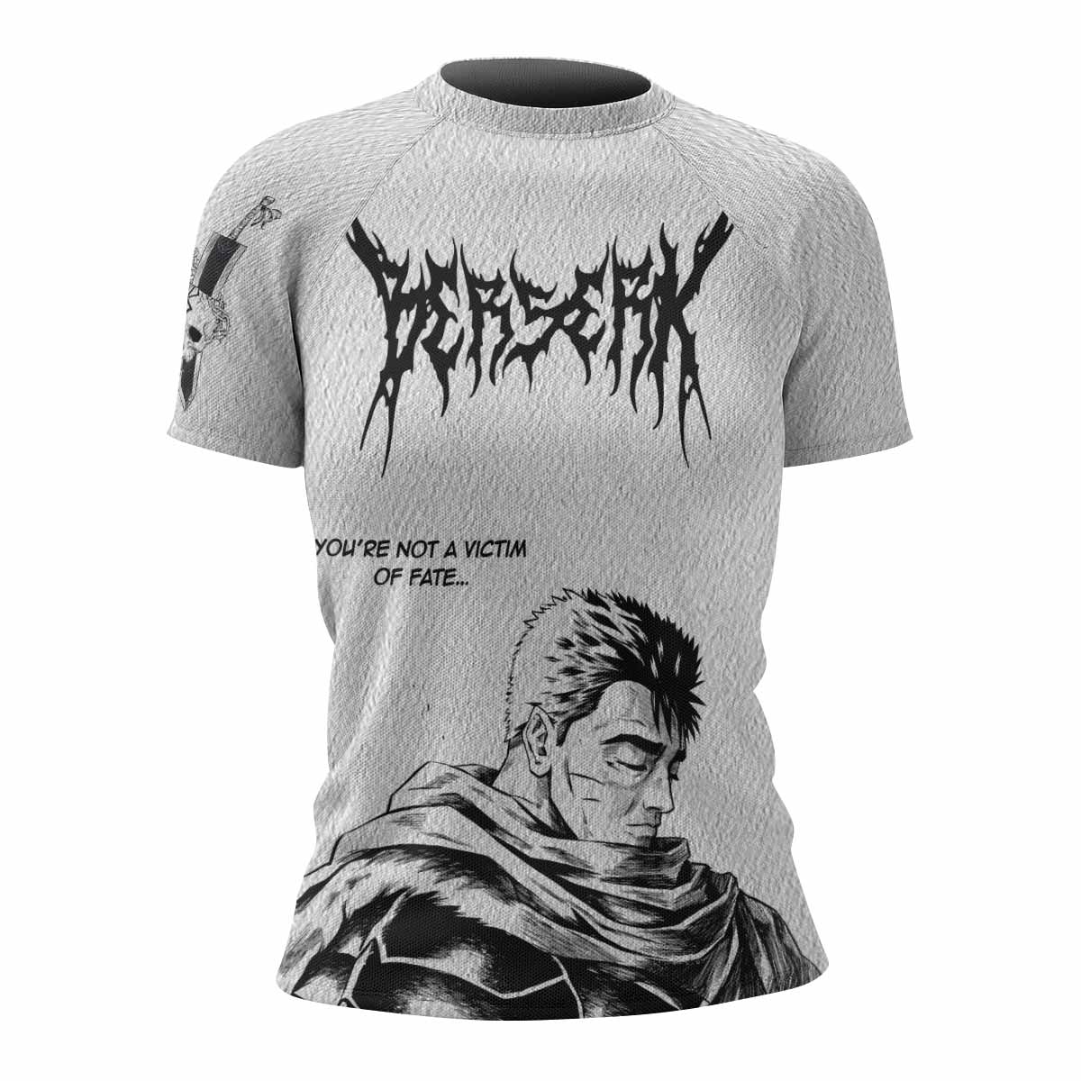 Berserk Metal Guts Women's Rash Guard Short Sleeve - front view mockup