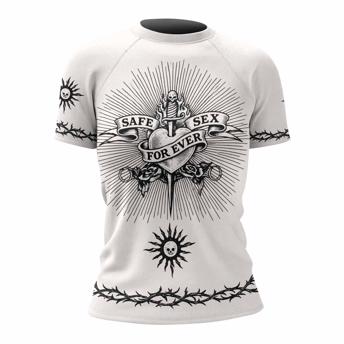 Dragon Tattoo Women's Rash Guard Short Sleeve - front view mockup