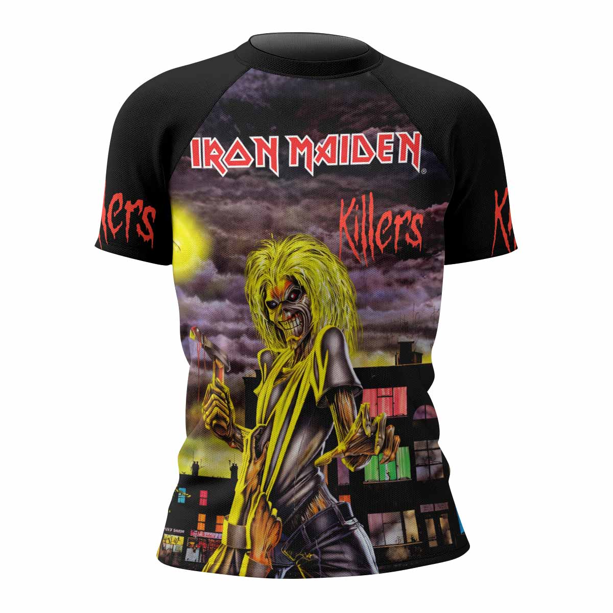 Killers Iron Maiden Women's Rash Guard Short Sleeve - front view mockup