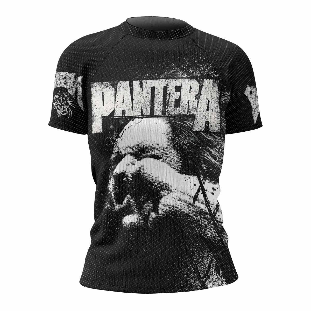 Vulgar Display of Power Pantera Women's Rash Guard Short Sleeve - front view mockup