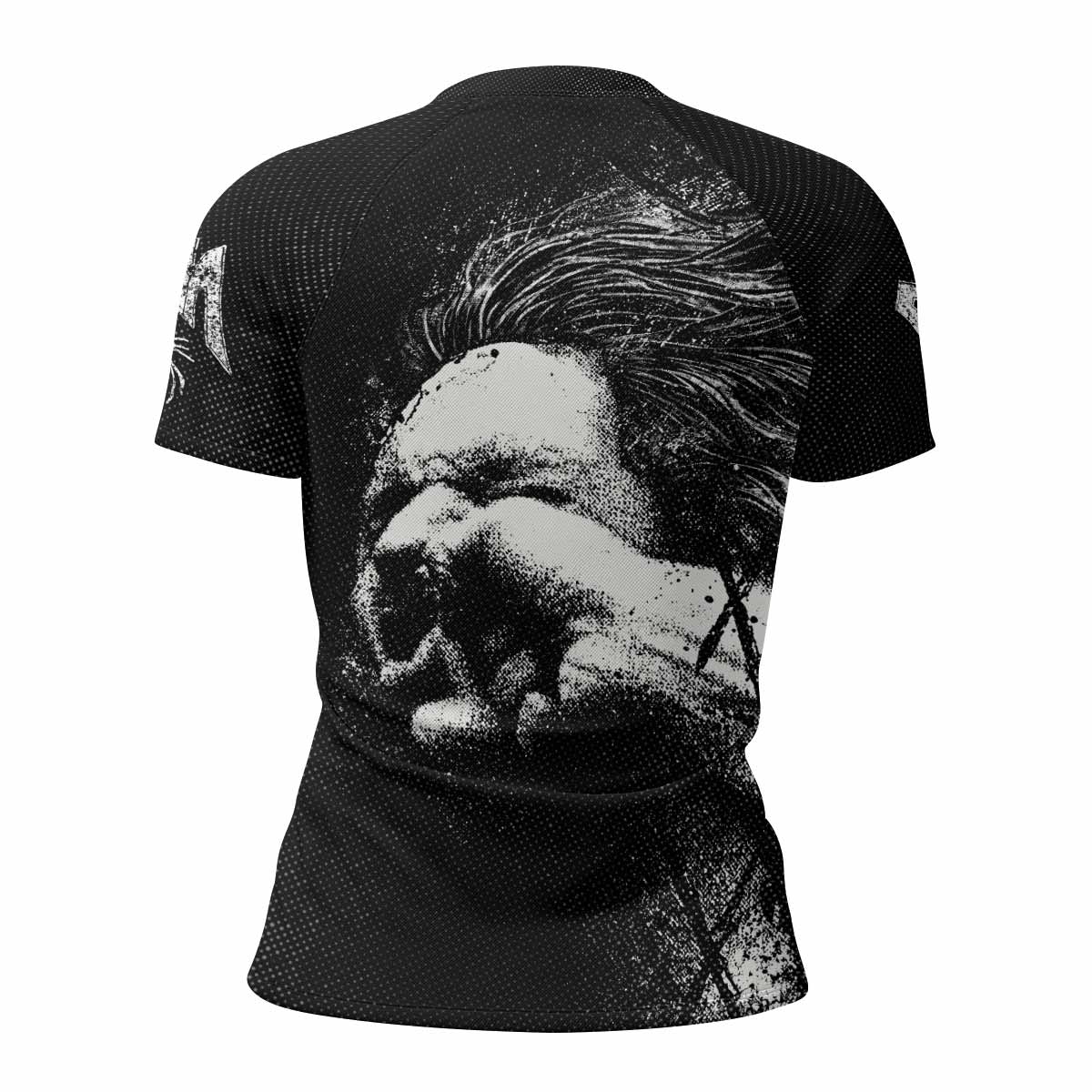 Vulgar Display of Power Pantera Women's Rash Guard Short Sleeve - back view mockup