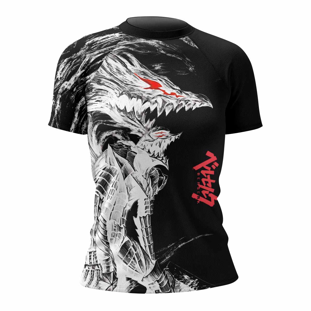 Berserk Guts Berserker Armor Women's Rash Guard Short Sleeve - front view mockup