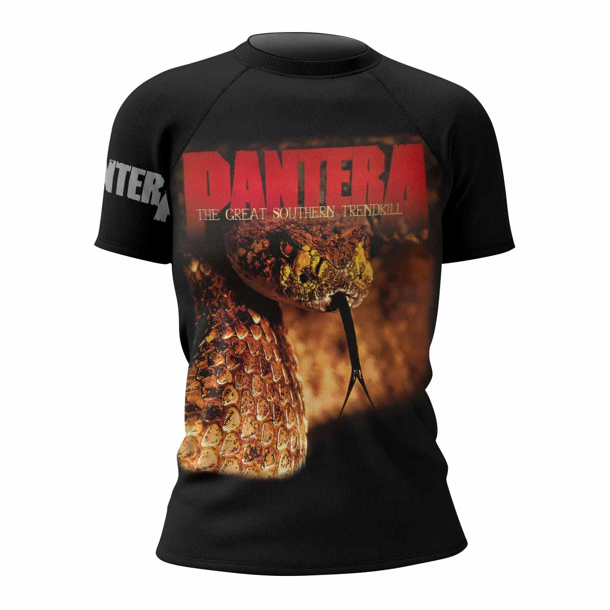 Pantera The Great Southern Trendkill Women's Rash Guard Short Sleeve - front view mockup