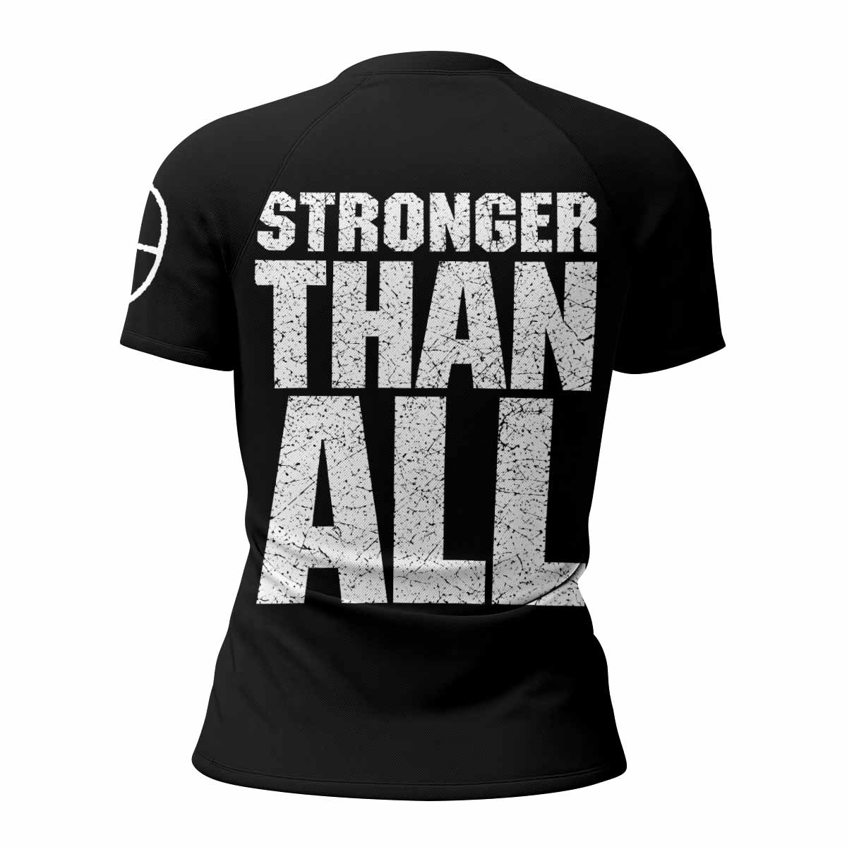 Pantera Stronger Than All Women's Rash Guard Short Sleeve - back view mockup