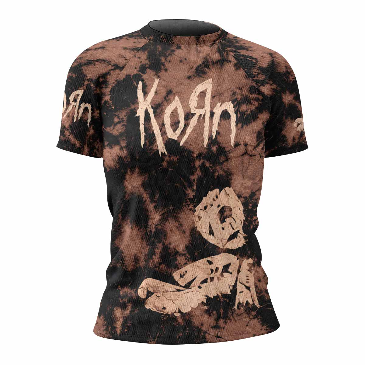 Korn Are You Ready Women's Rash Guard Short Sleeve - front view mockup