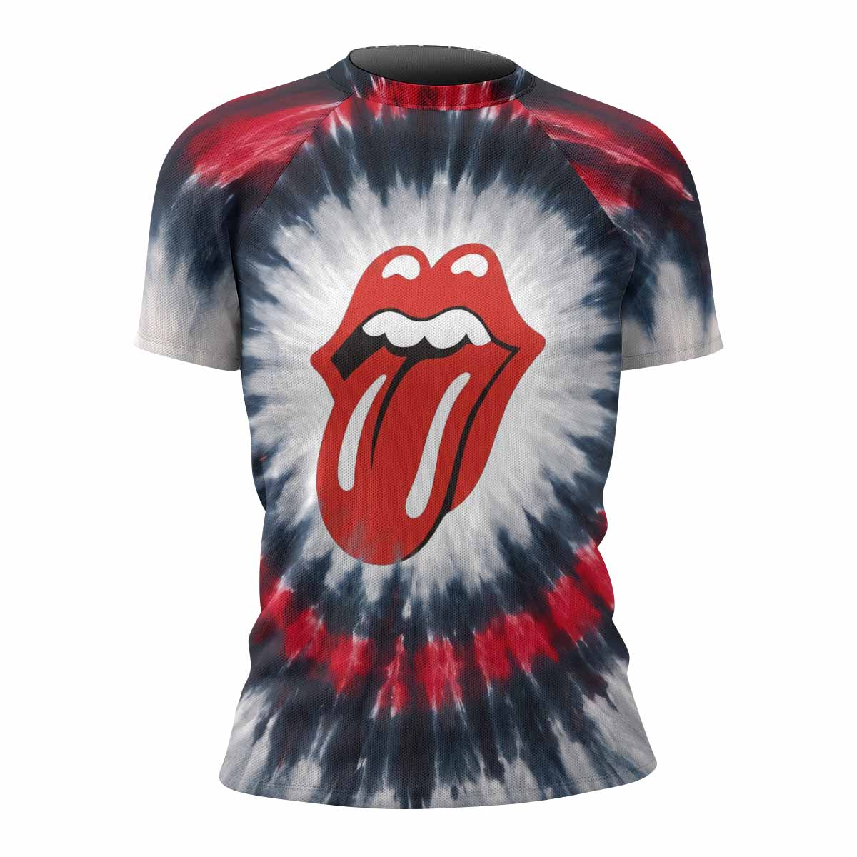 The Rolling Stones Women's Rash Guard Short Sleeve - front view mockup