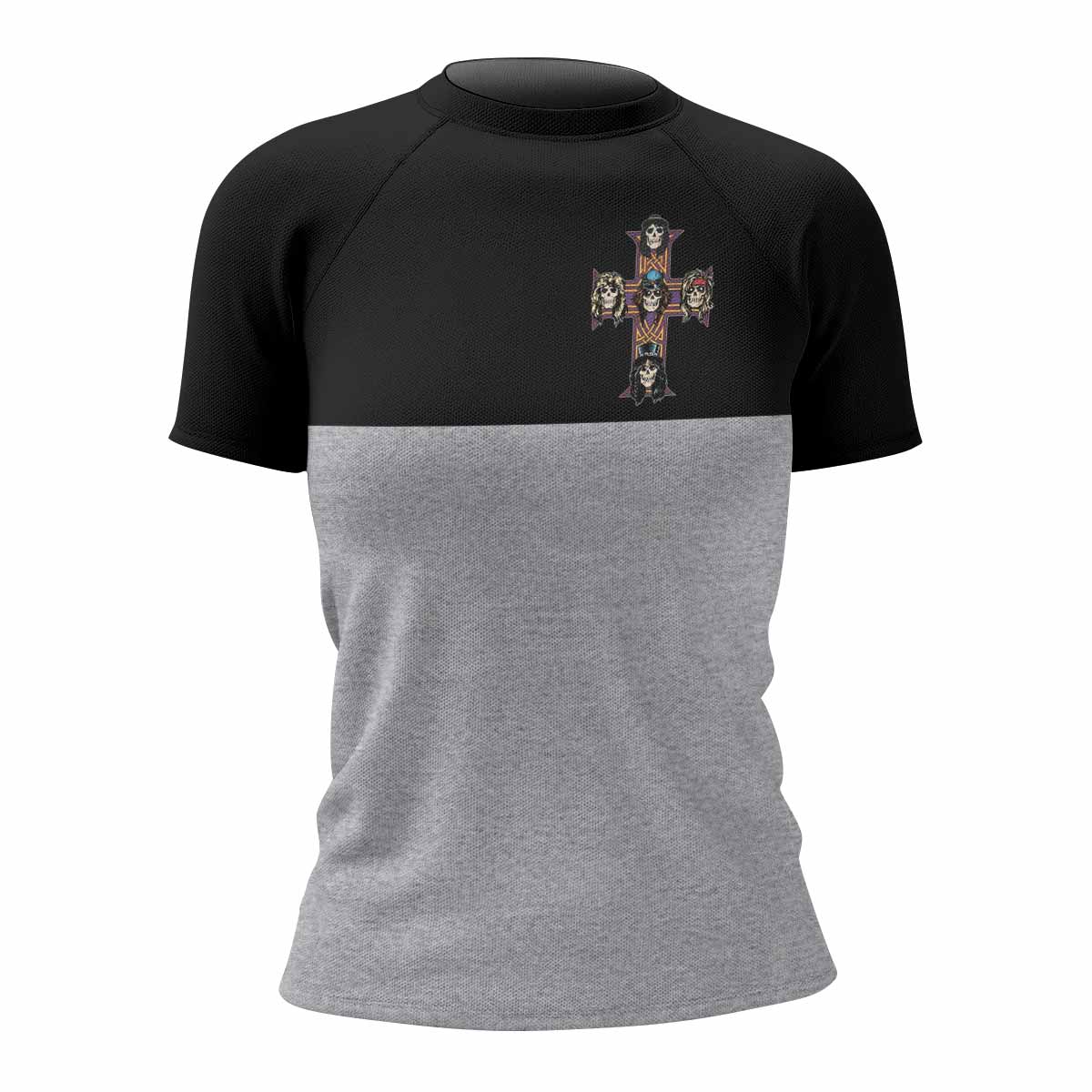 Appetite for Destruction Guns N' Roses Women's Rash Guard Short Sleeve - front view mockup