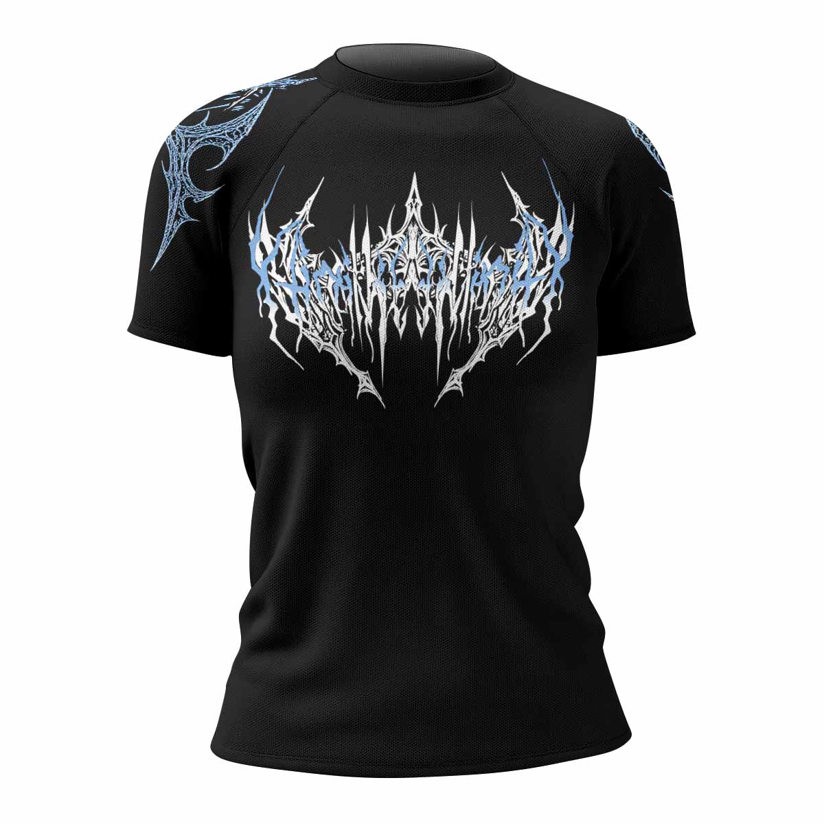Abyssal Dominion Women's Rash Guard Short Sleeve - front view mockup