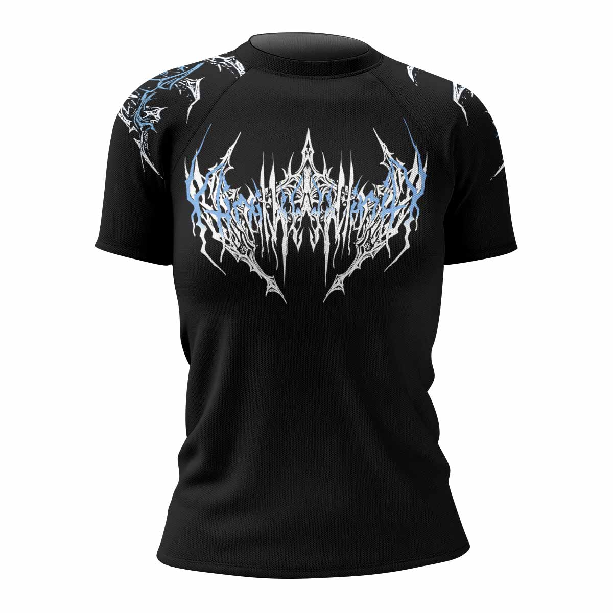 Hellborn Dominion Women's Rash Guard Short Sleeve - front view mockup