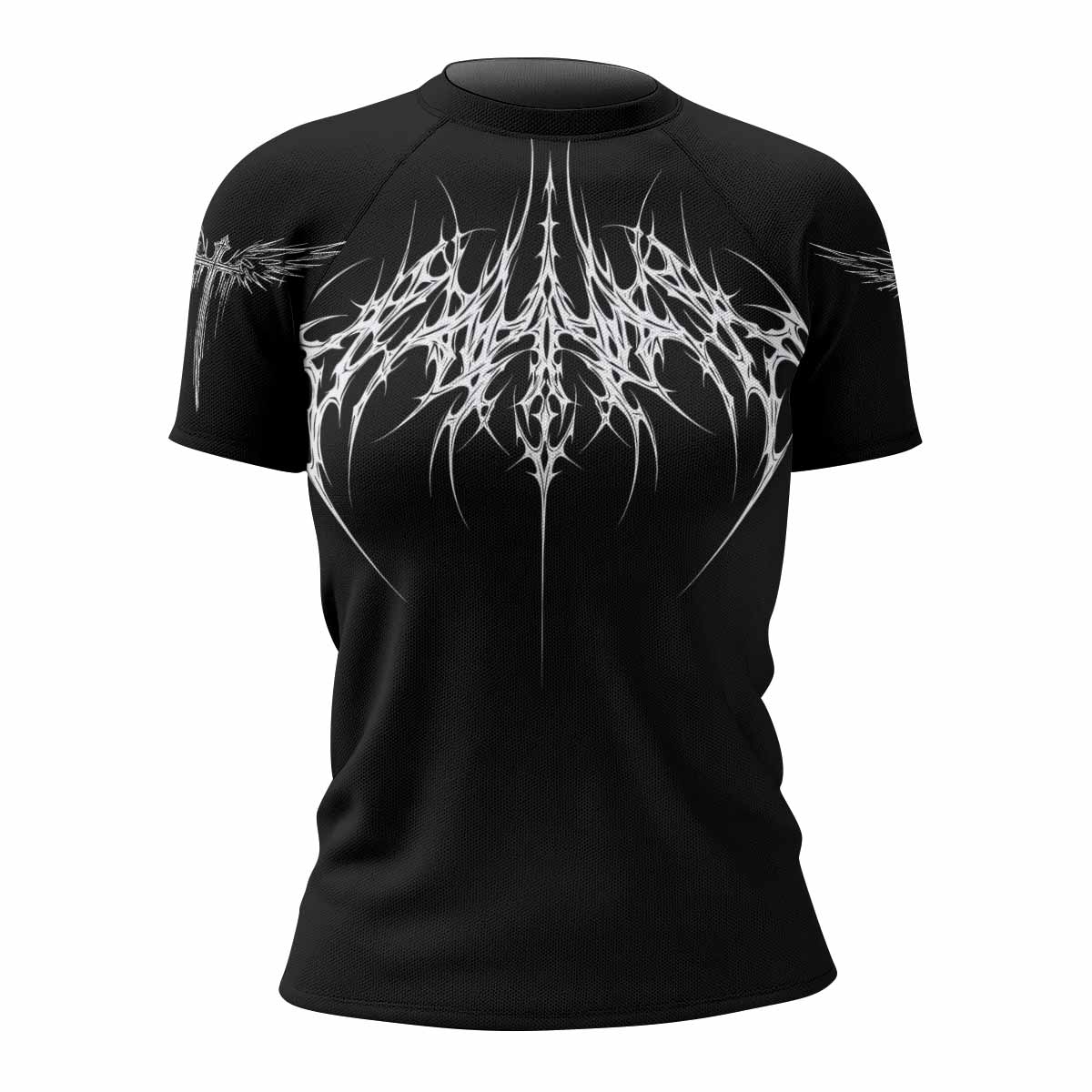 Void Sigil Women's Rash Guard Short Sleeve - front view mockup