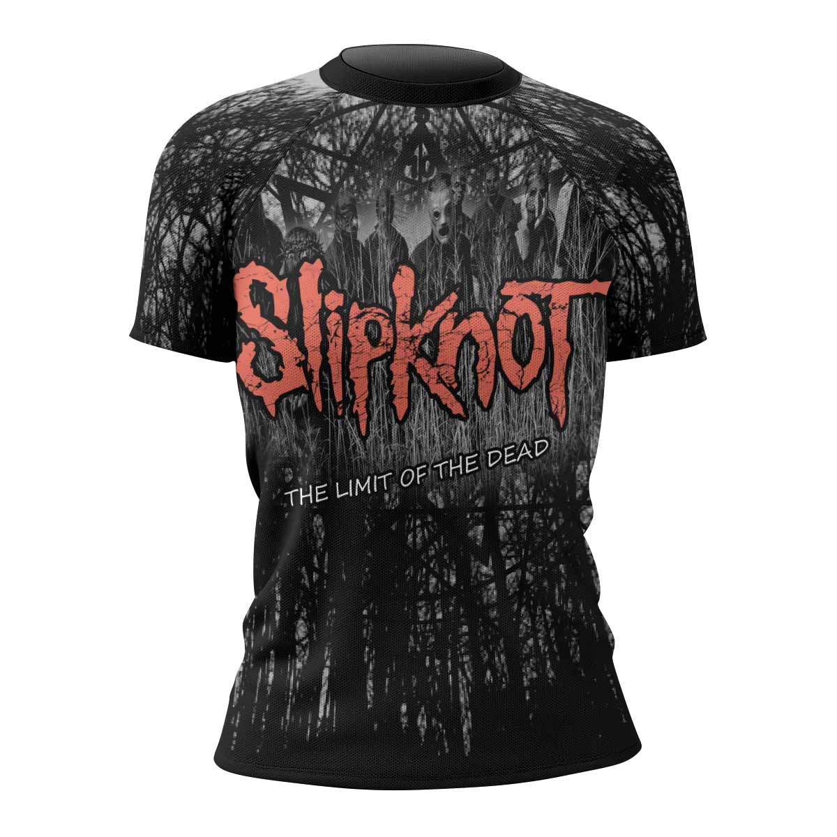 Slipknot The Limits Of The Dead Women's Rash Guard Short Sleeve - front view mockup
