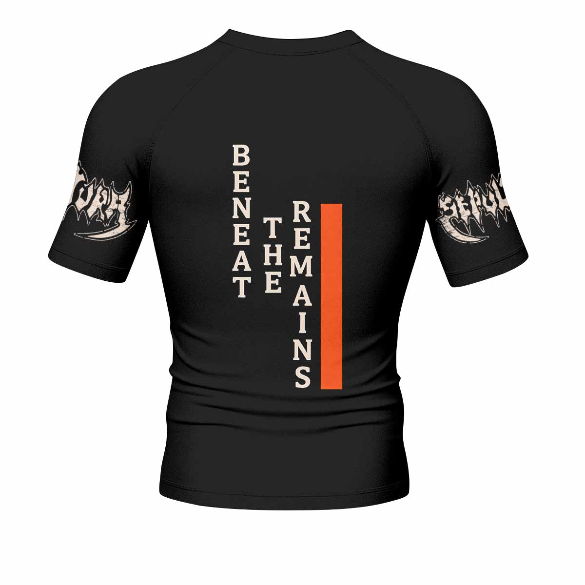 Beneath the Remains Sepultura Men's Rash Guard Short Sleeve - back view mockup