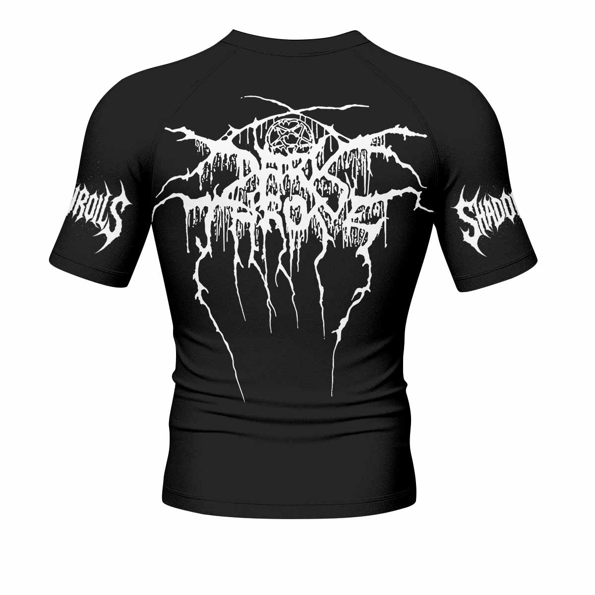 Darkthrone A Blaze in the Northern Sky Men's Rash Guard Short Sleeve - back view mockup