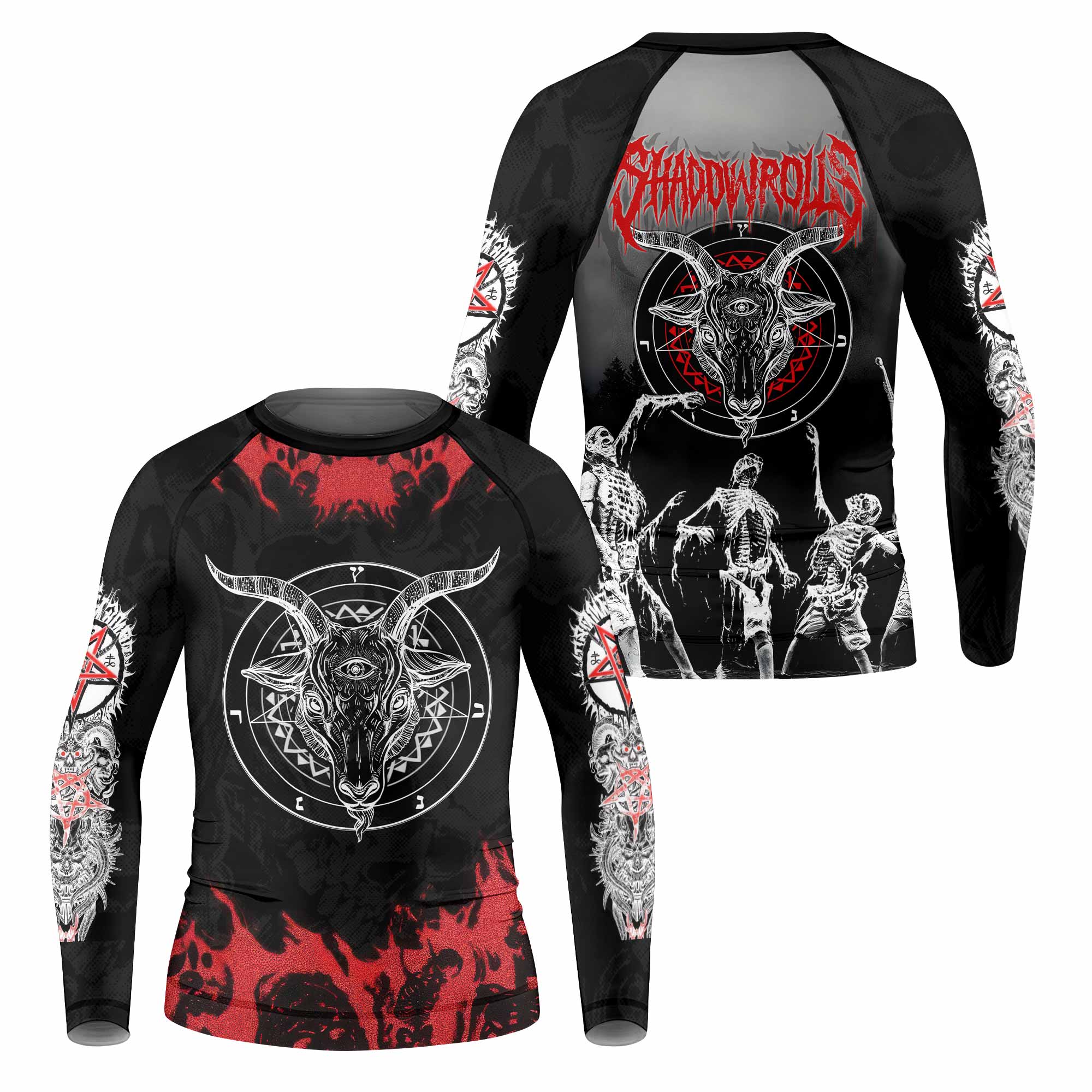 Baphomet Seal Kids Rash Guard