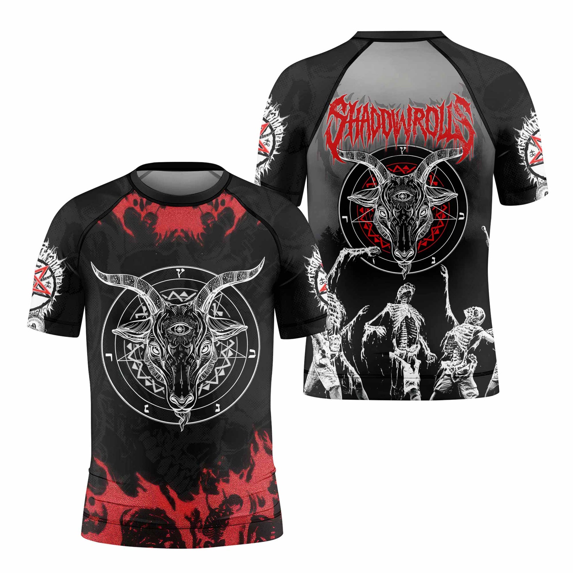 Baphomet Seal Kids Rash Guard