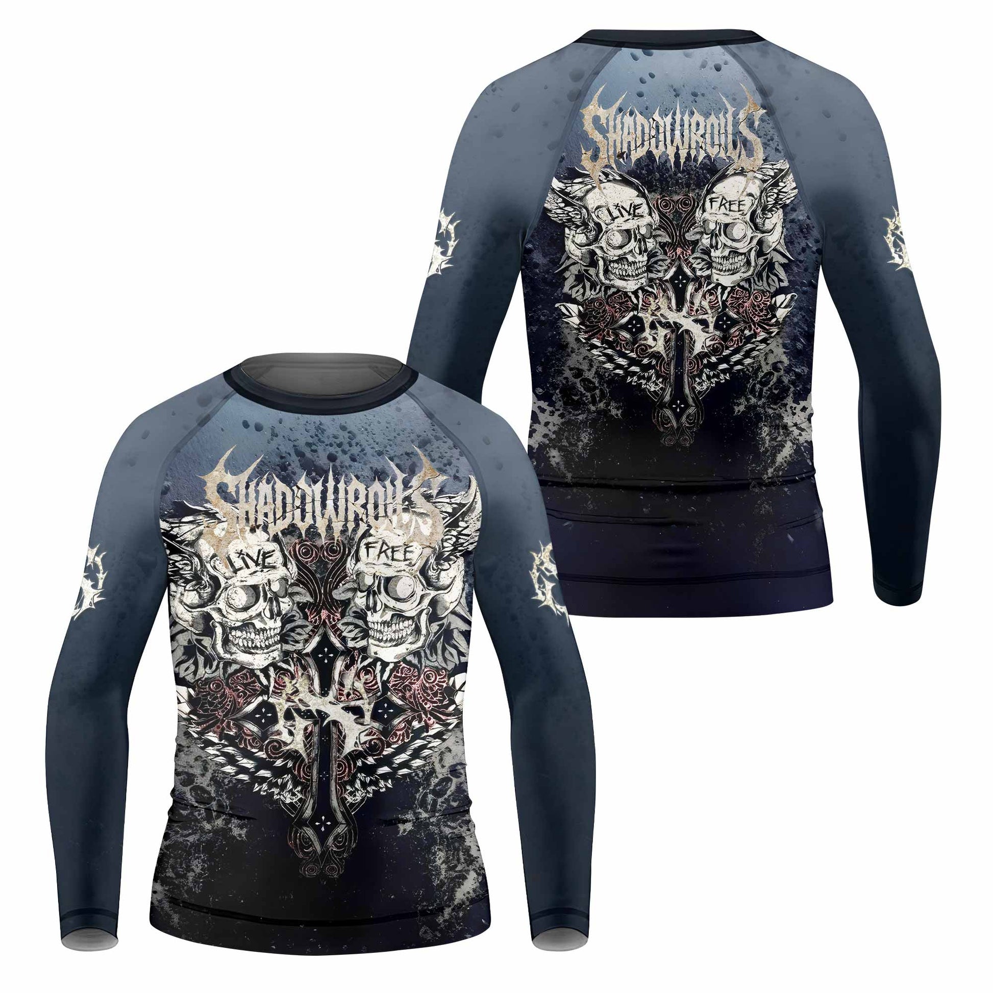 Live Free Warrior Kids Rash Guard