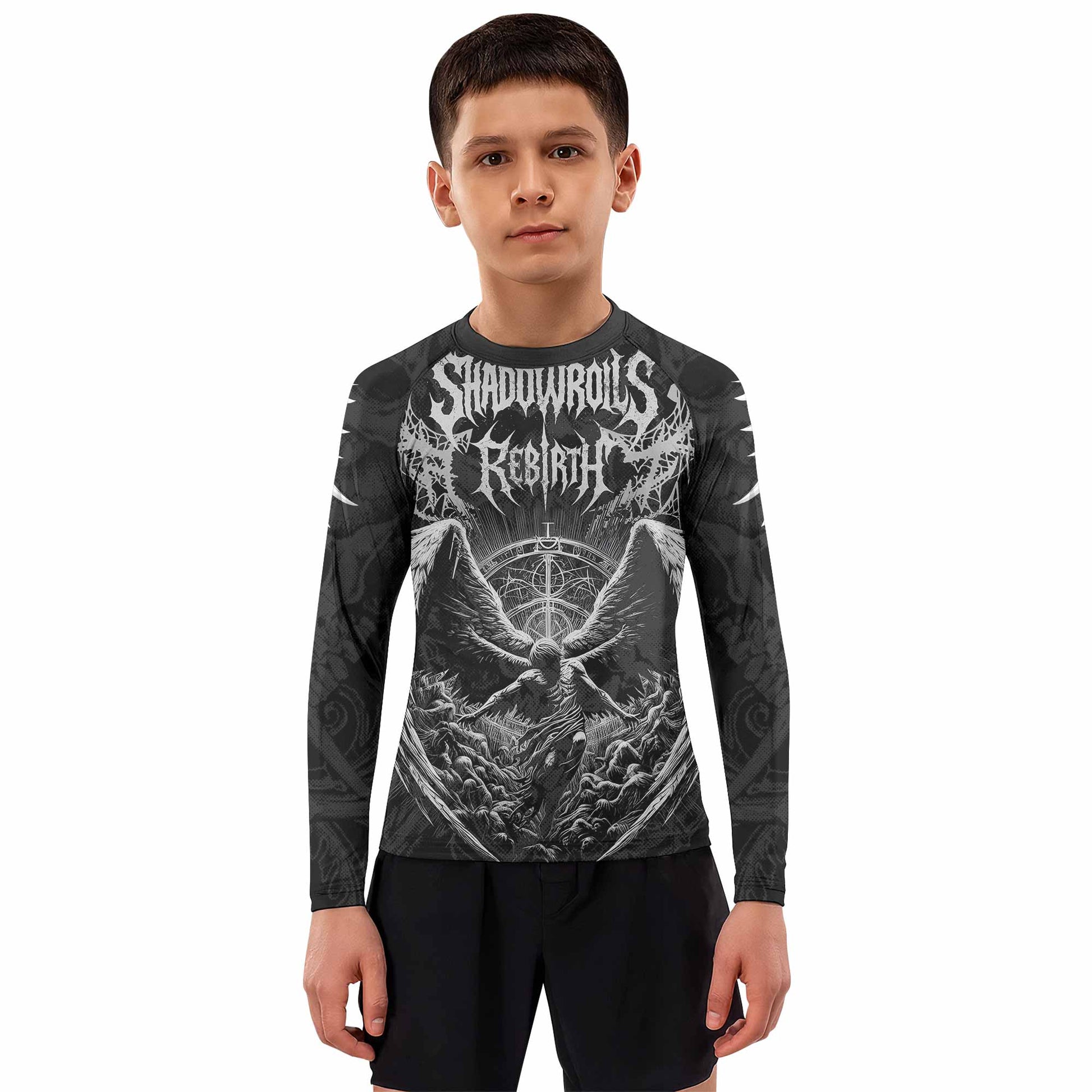 Rebirth of the Fallen Kids Rash Guard
