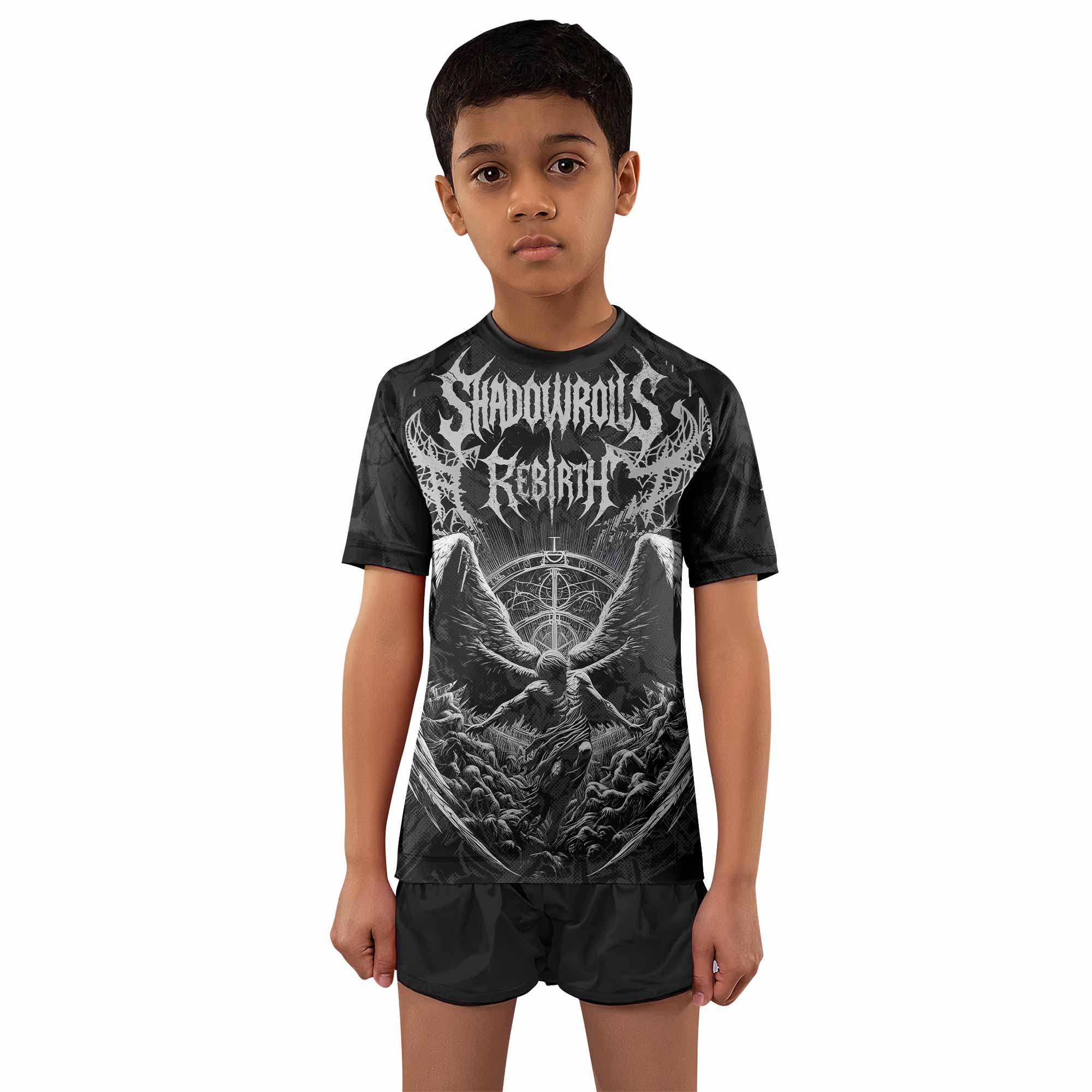 Rebirth of the Fallen Kids Rash Guard