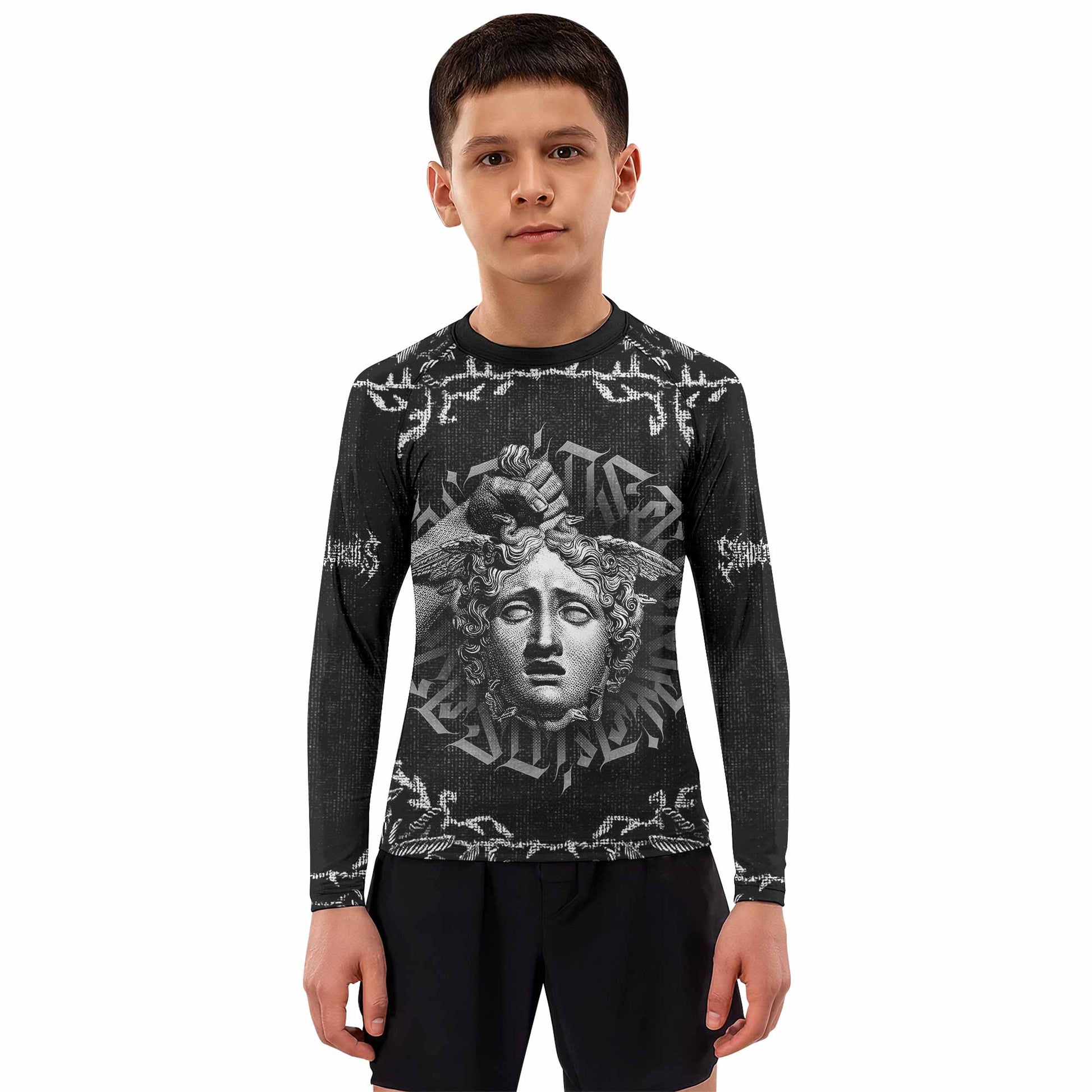 The Monster of Perseus Kids Rash Guard