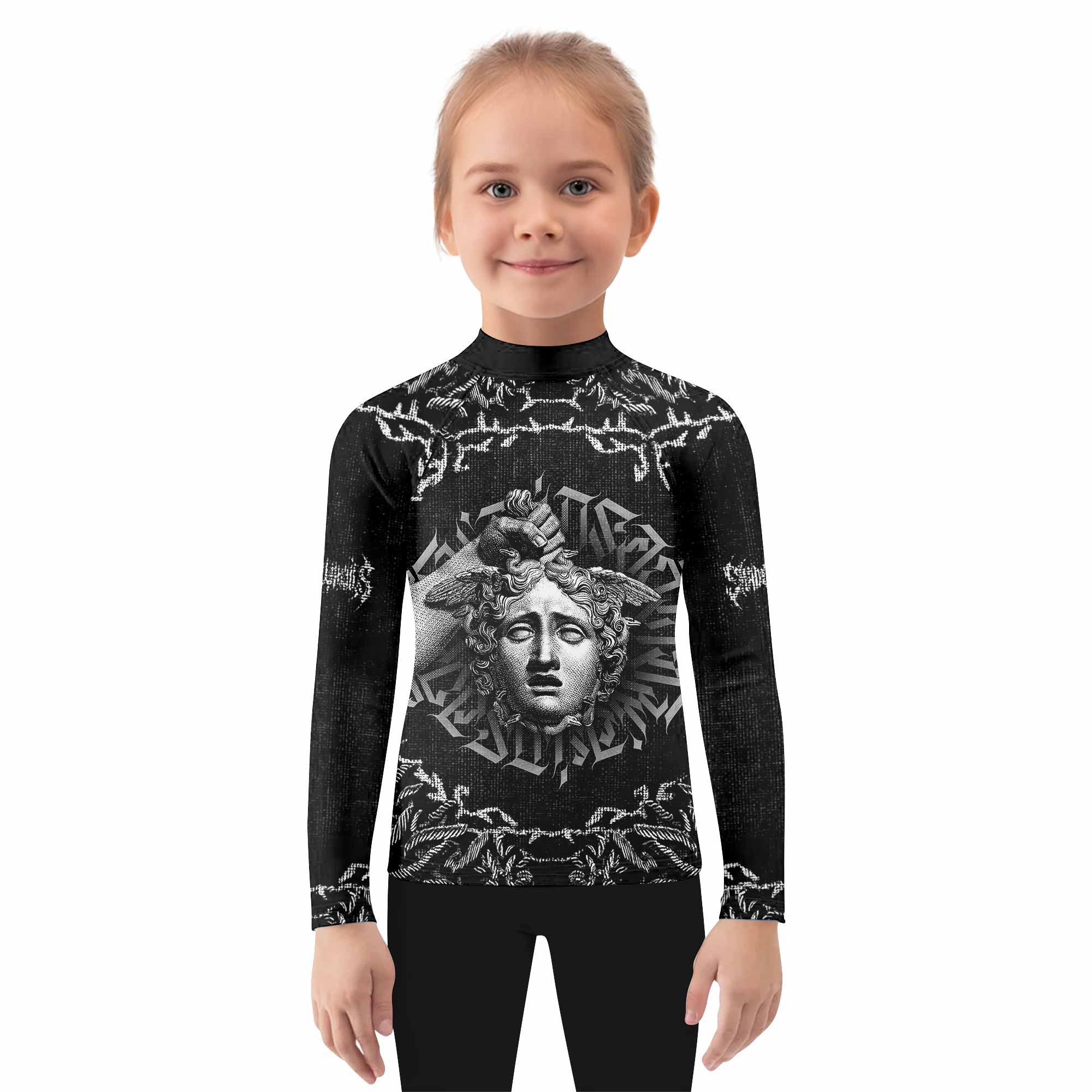 The Monster of Perseus Kids Rash Guard