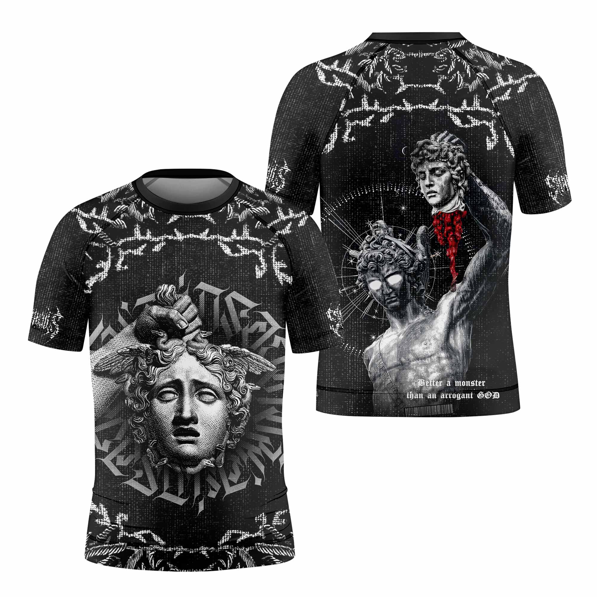 The Monster of Perseus Kids Rash Guard