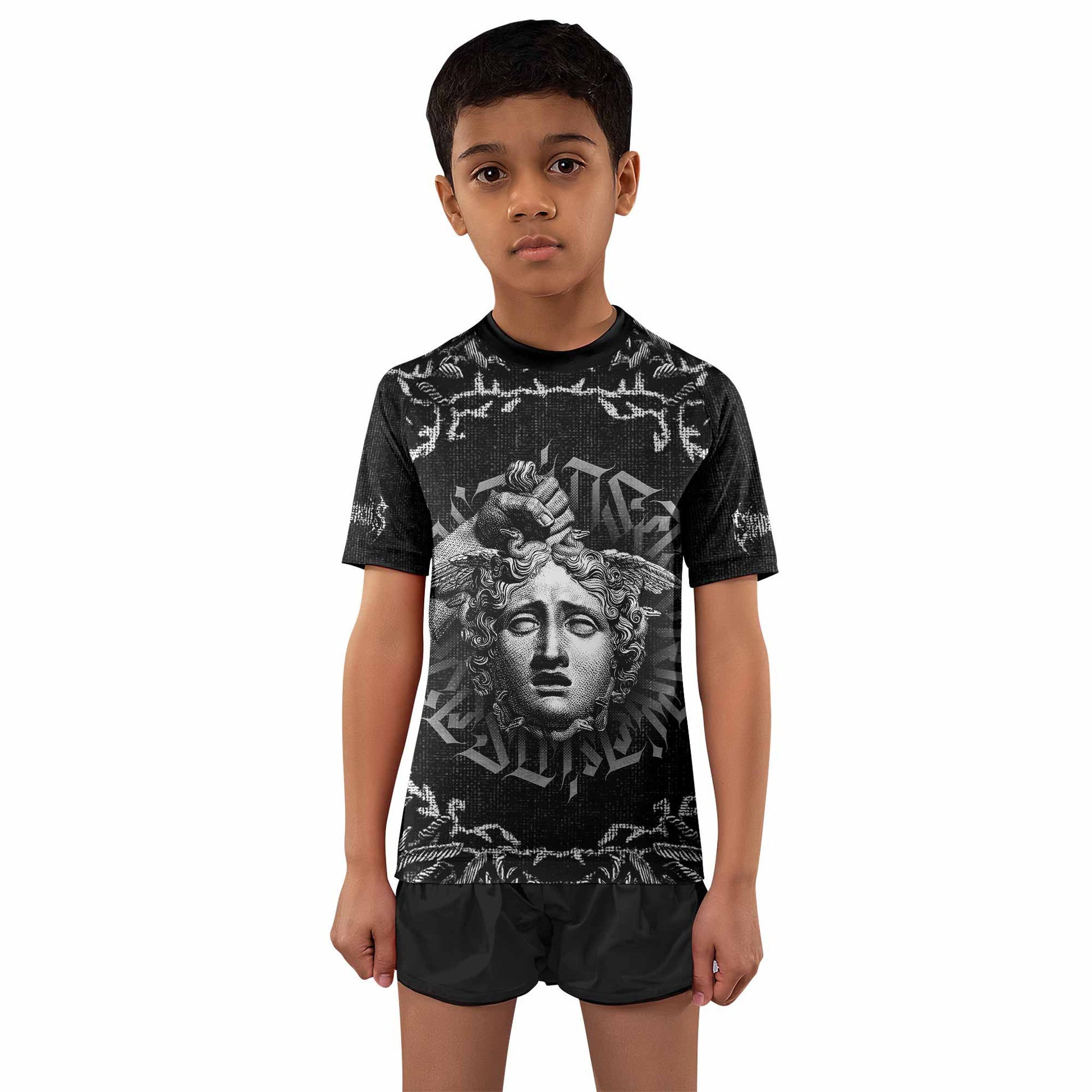 The Monster of Perseus Kids Rash Guard