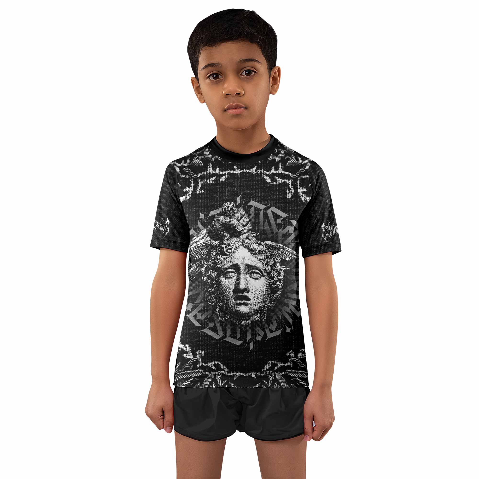 The Monster of Perseus Kids Rash Guard