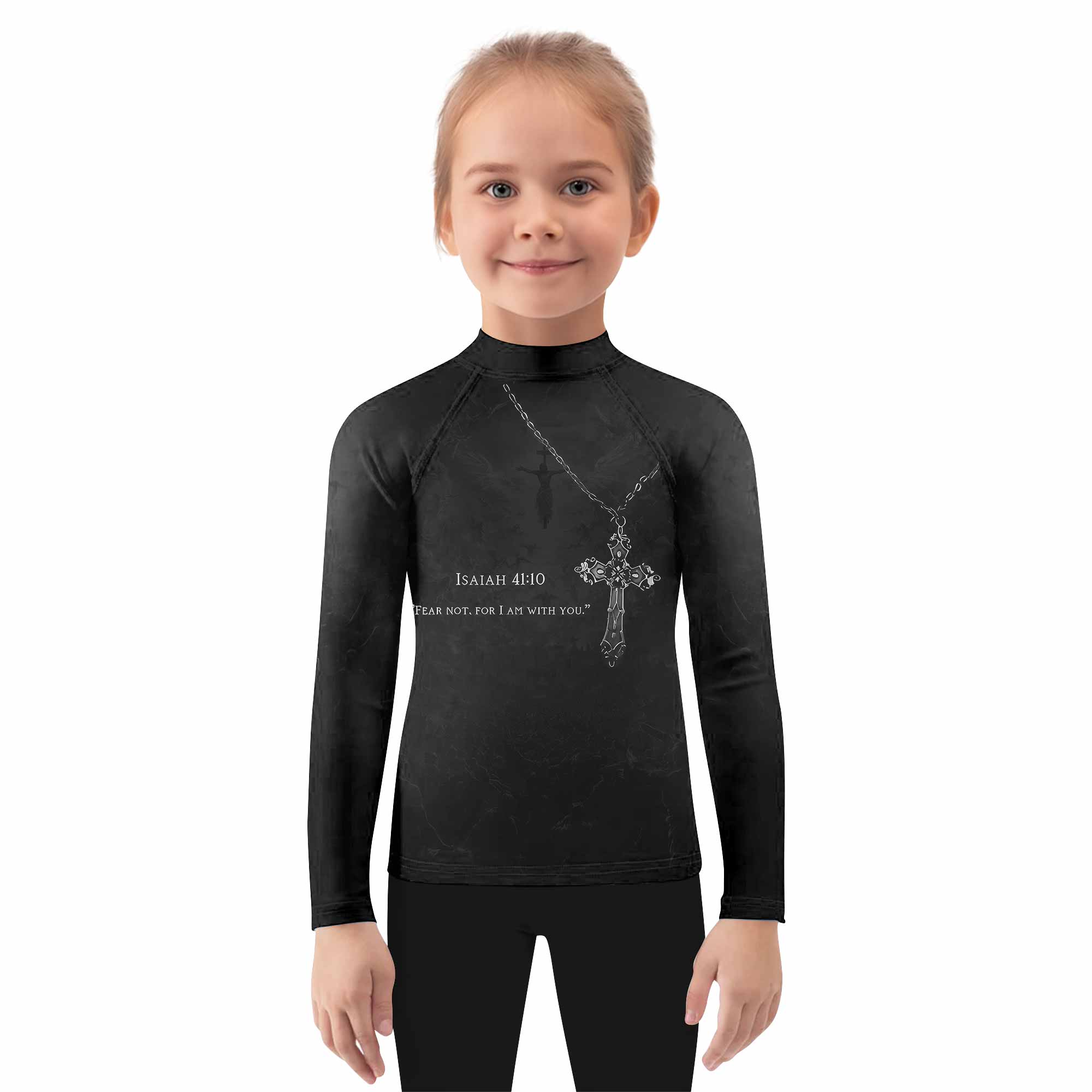 Isaiah 41:10 Fear Not Kids Rash Guard