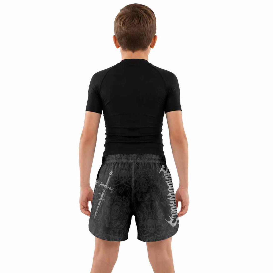 Bone Reaper Kids Grappling Shorts - lifestyle