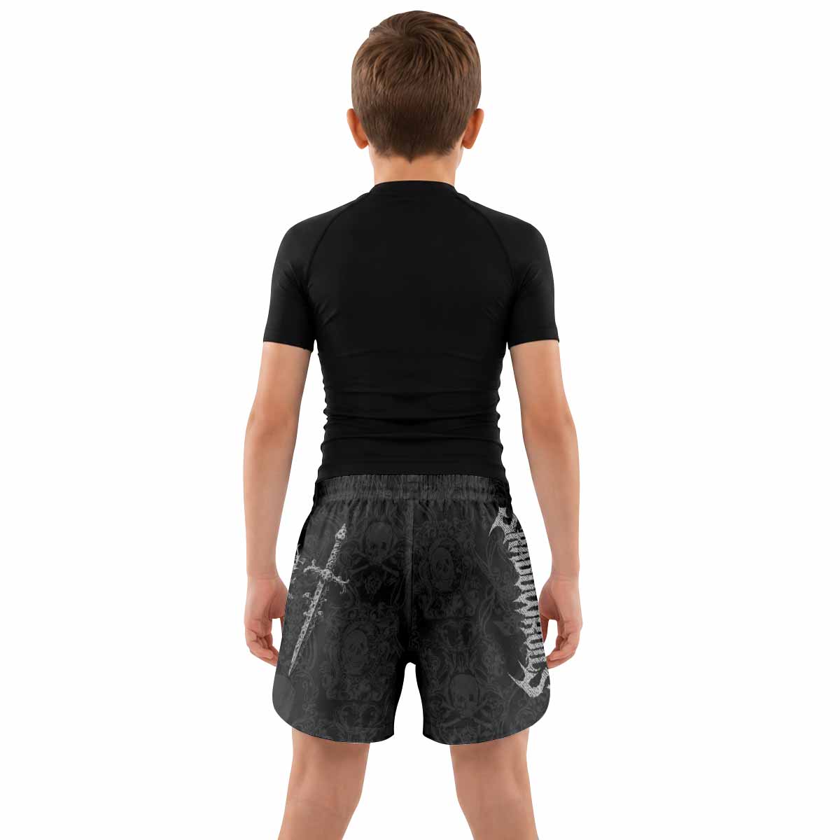 Bone Reaper Kids Grappling Shorts - lifestyle