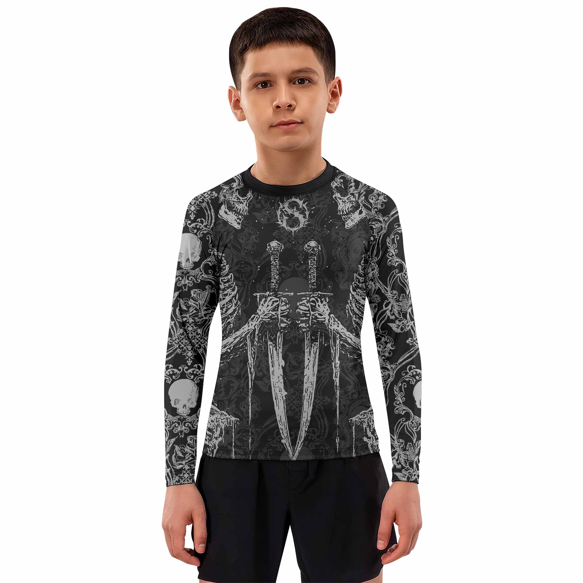 Bone Reaper Kids Rash Guard
