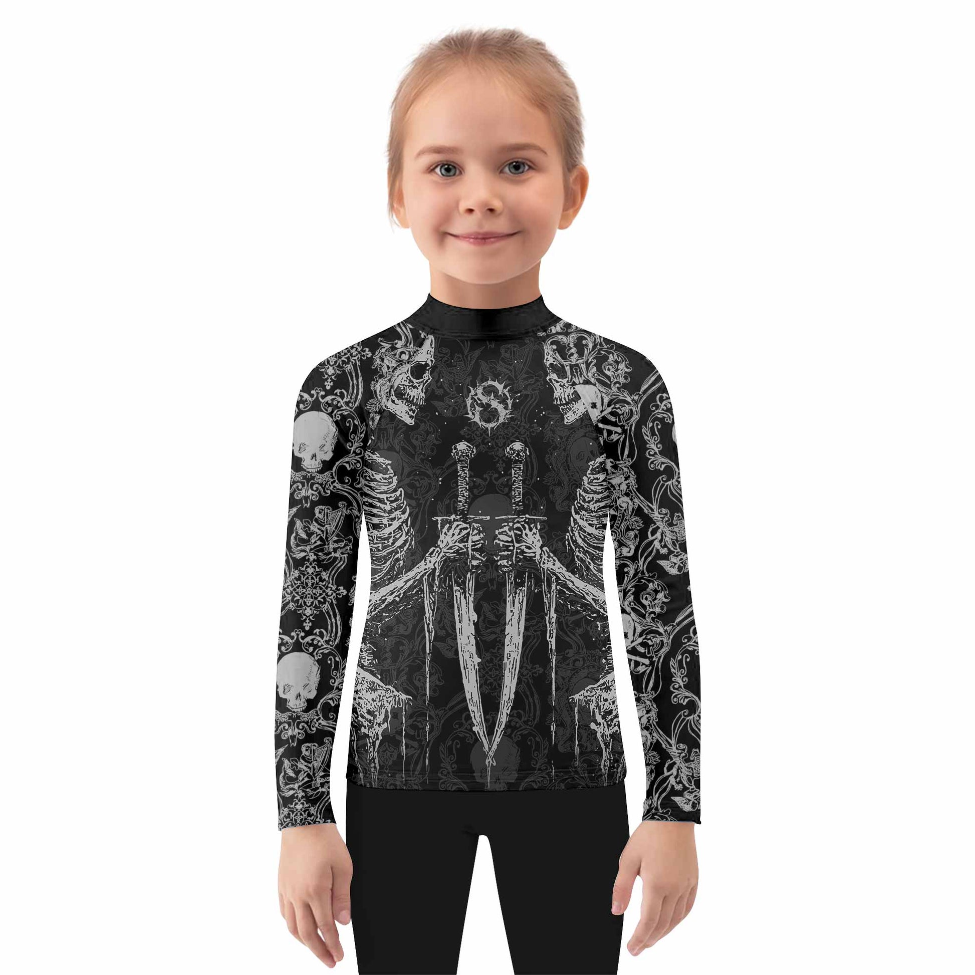 Bone Reaper Kids Rash Guard