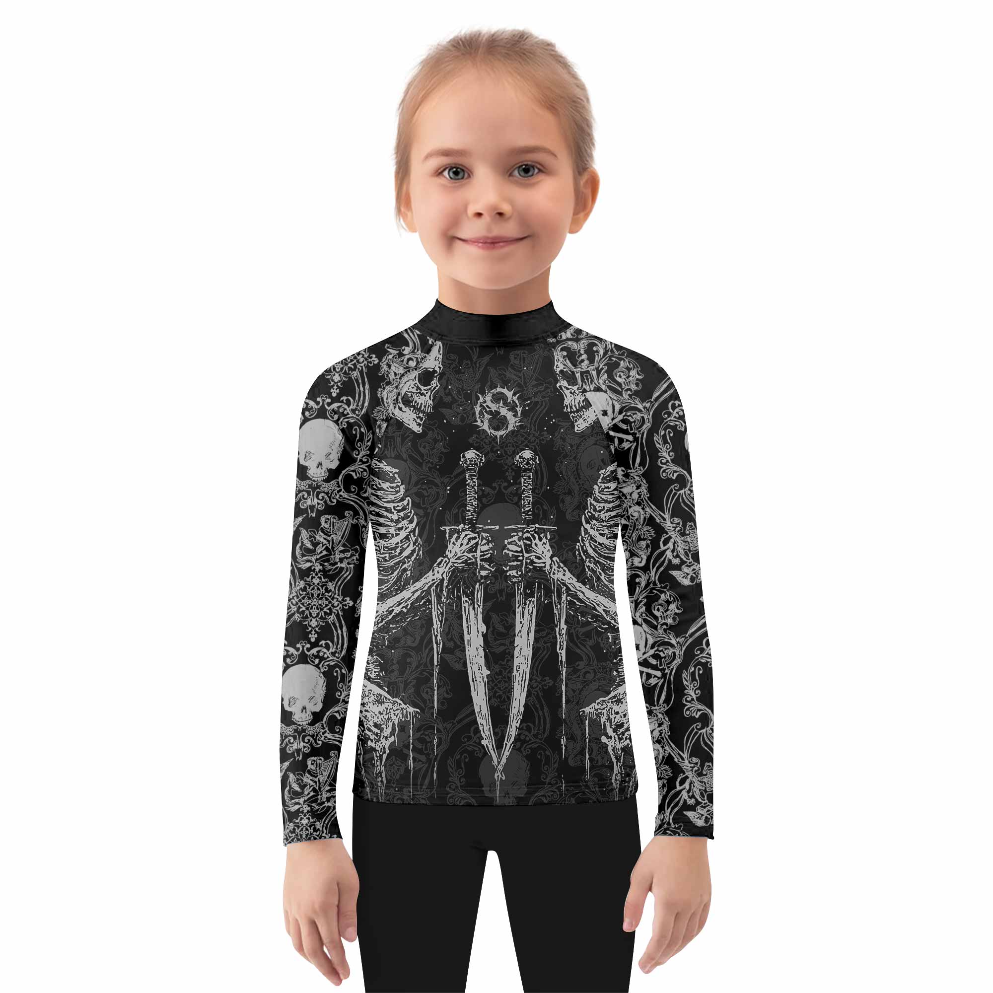 Bone Reaper Kids Rash Guard