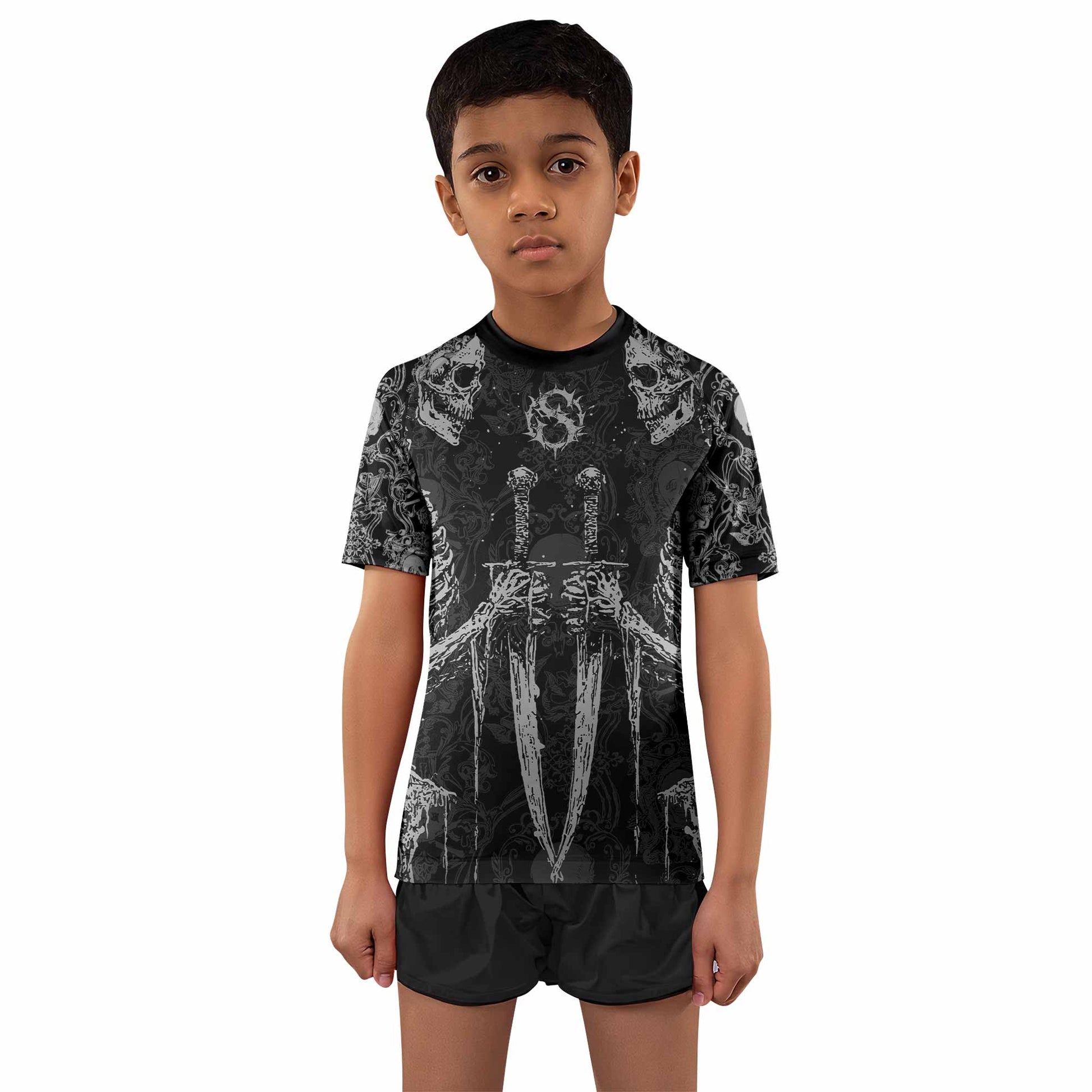 Bone Reaper Kids Rash Guard