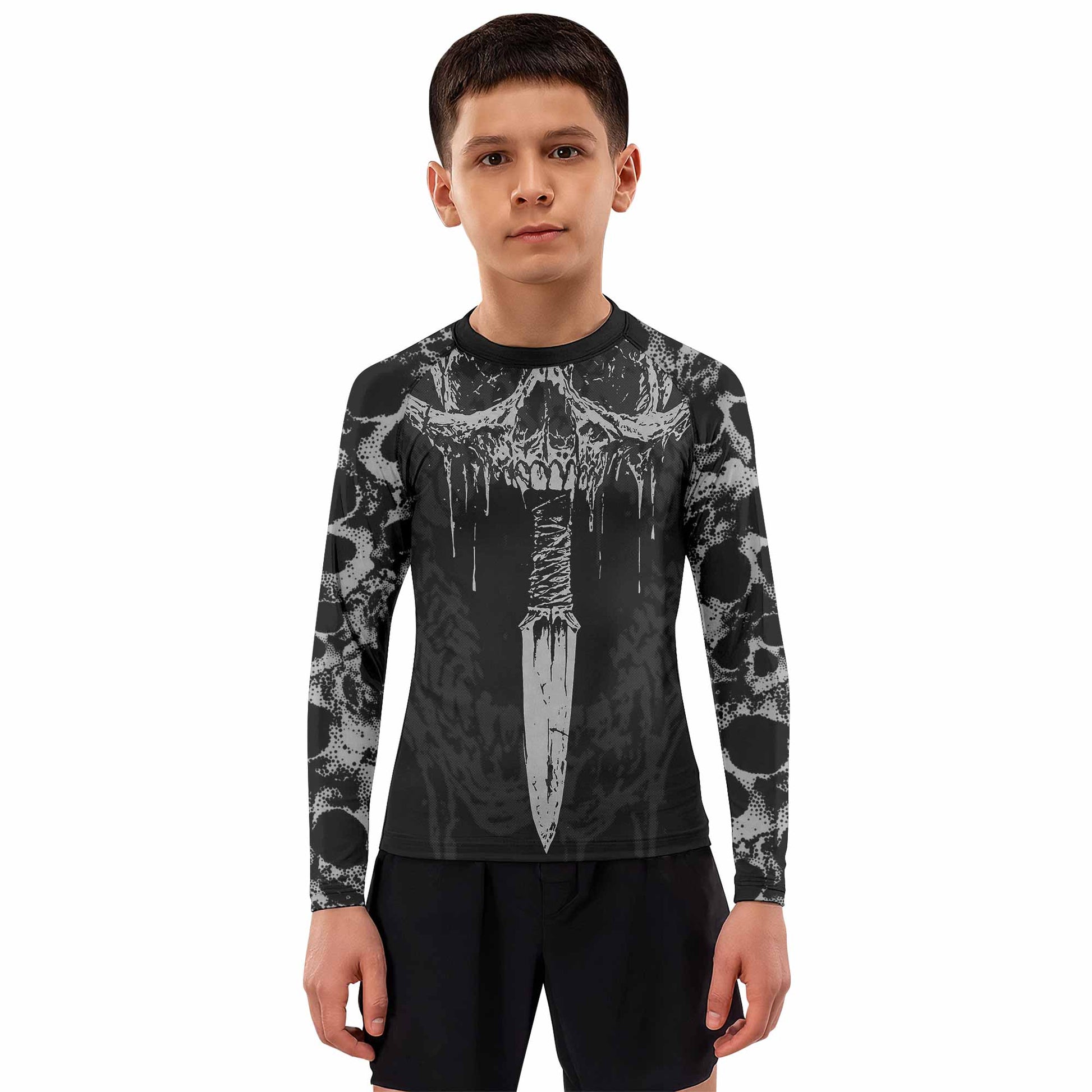 Pierced by Shadows Kids Rash Guard