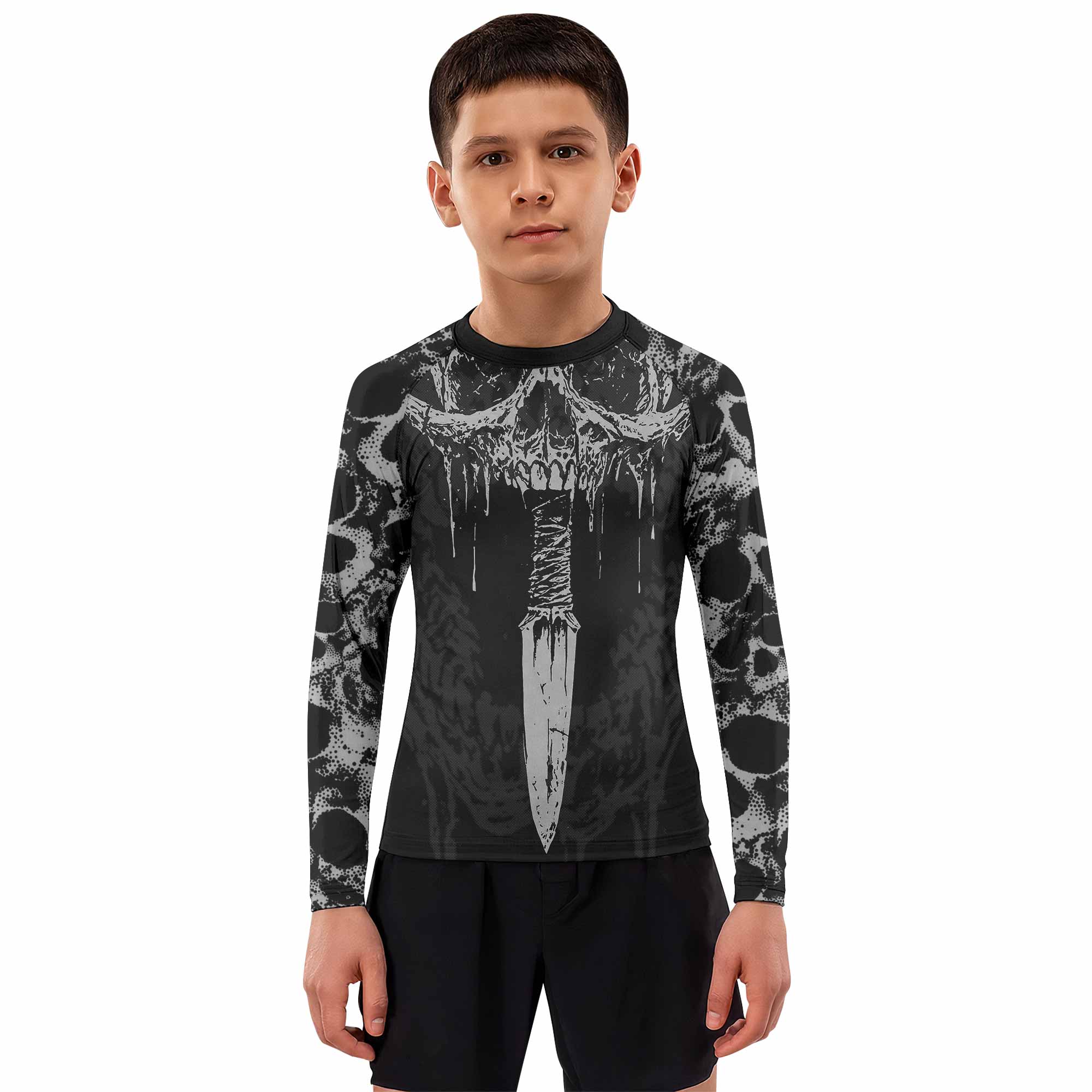 Pierced by Shadows Kids Rash Guard
