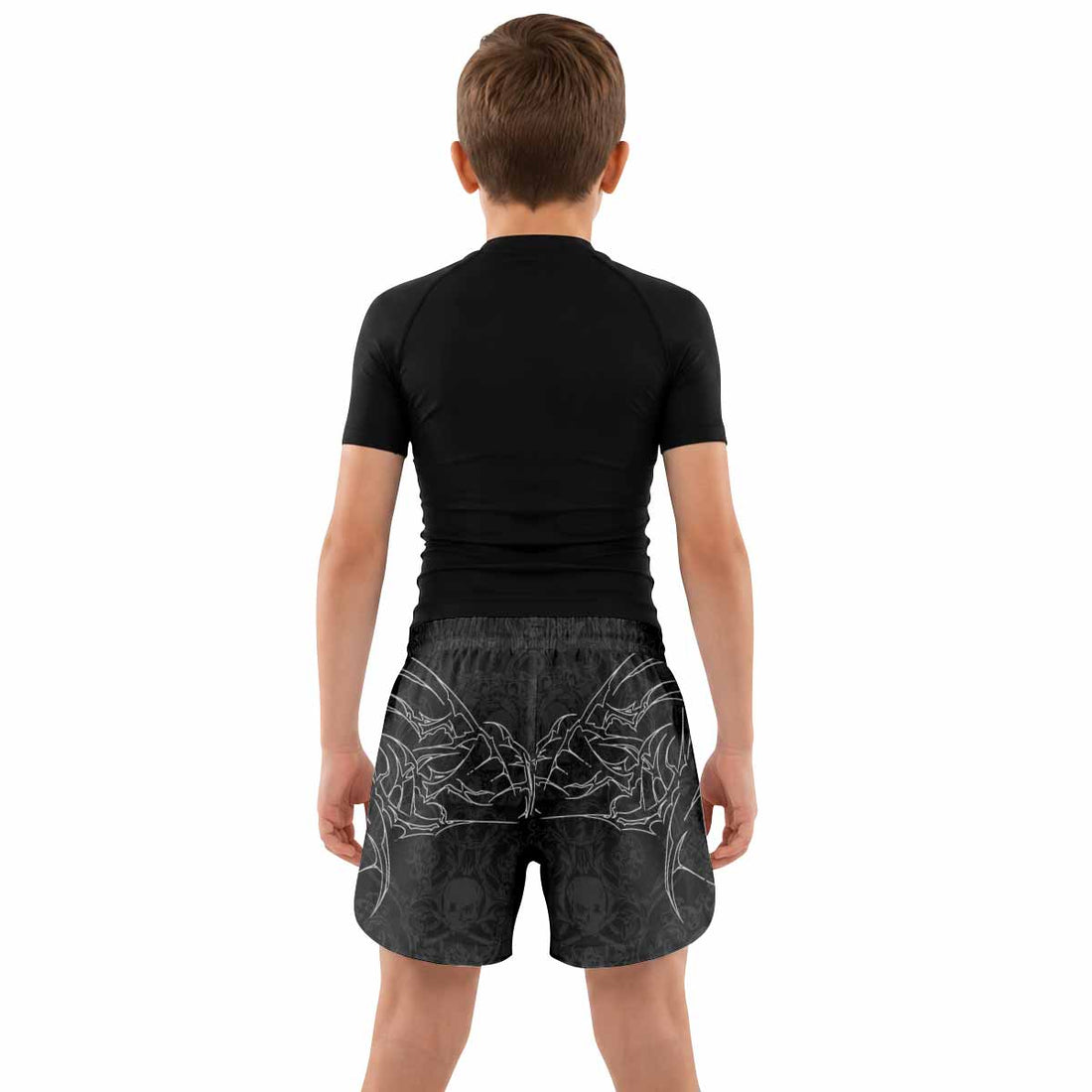 Throne of Thorns Kids Grappling Shorts - lifestyle