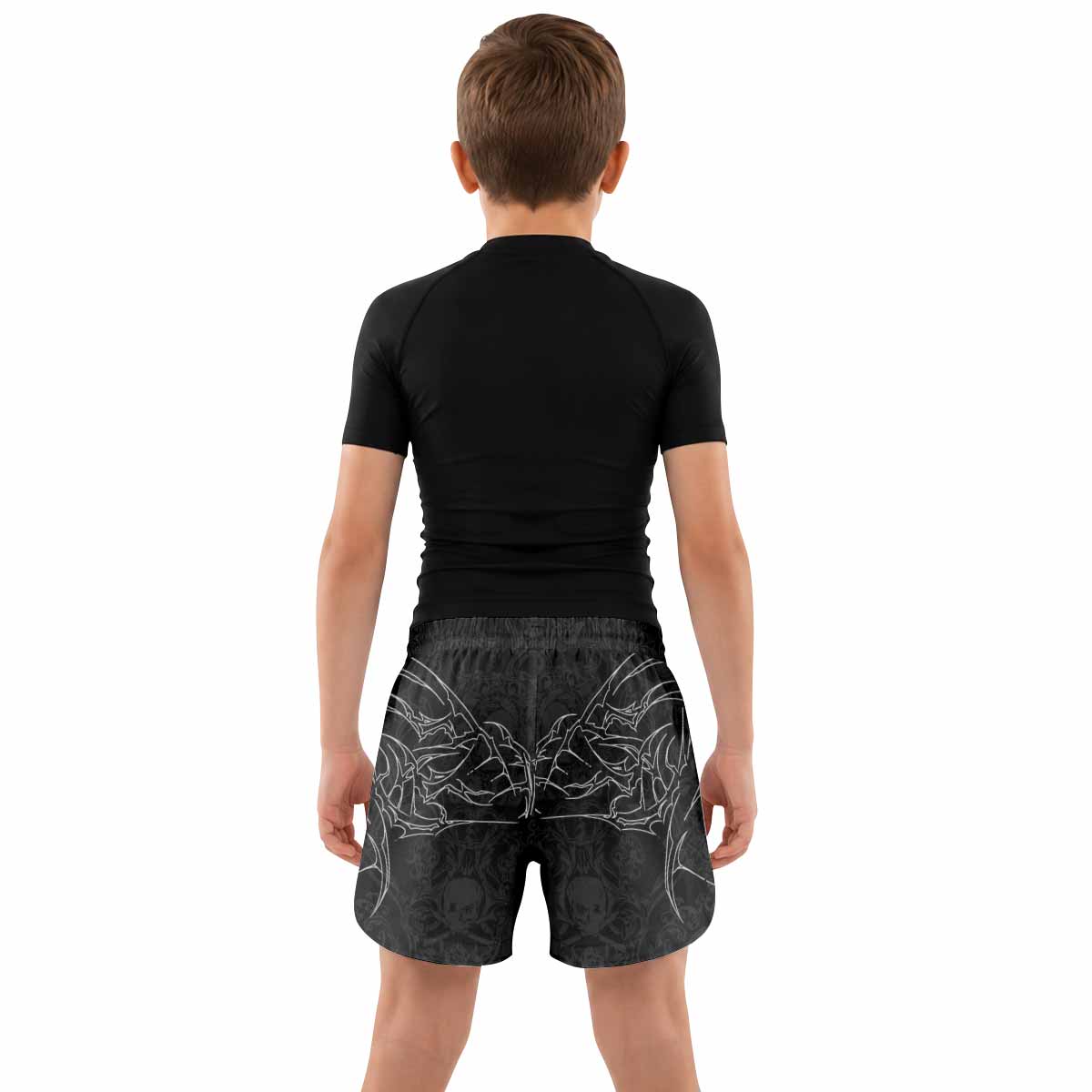 Throne of Thorns Kids Grappling Shorts - lifestyle