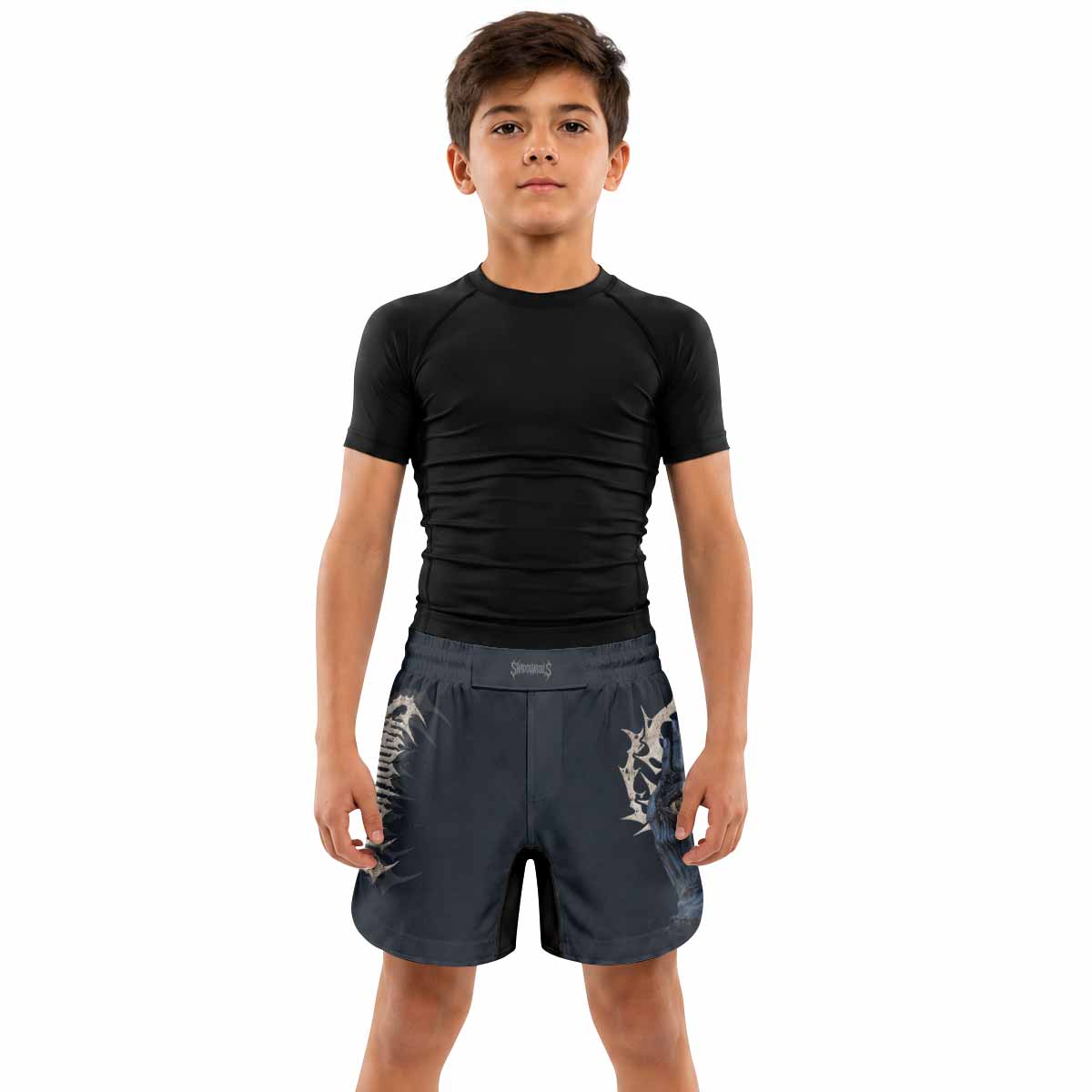 The All-Seeing Hand Kids Grappling Shorts - lifestyle