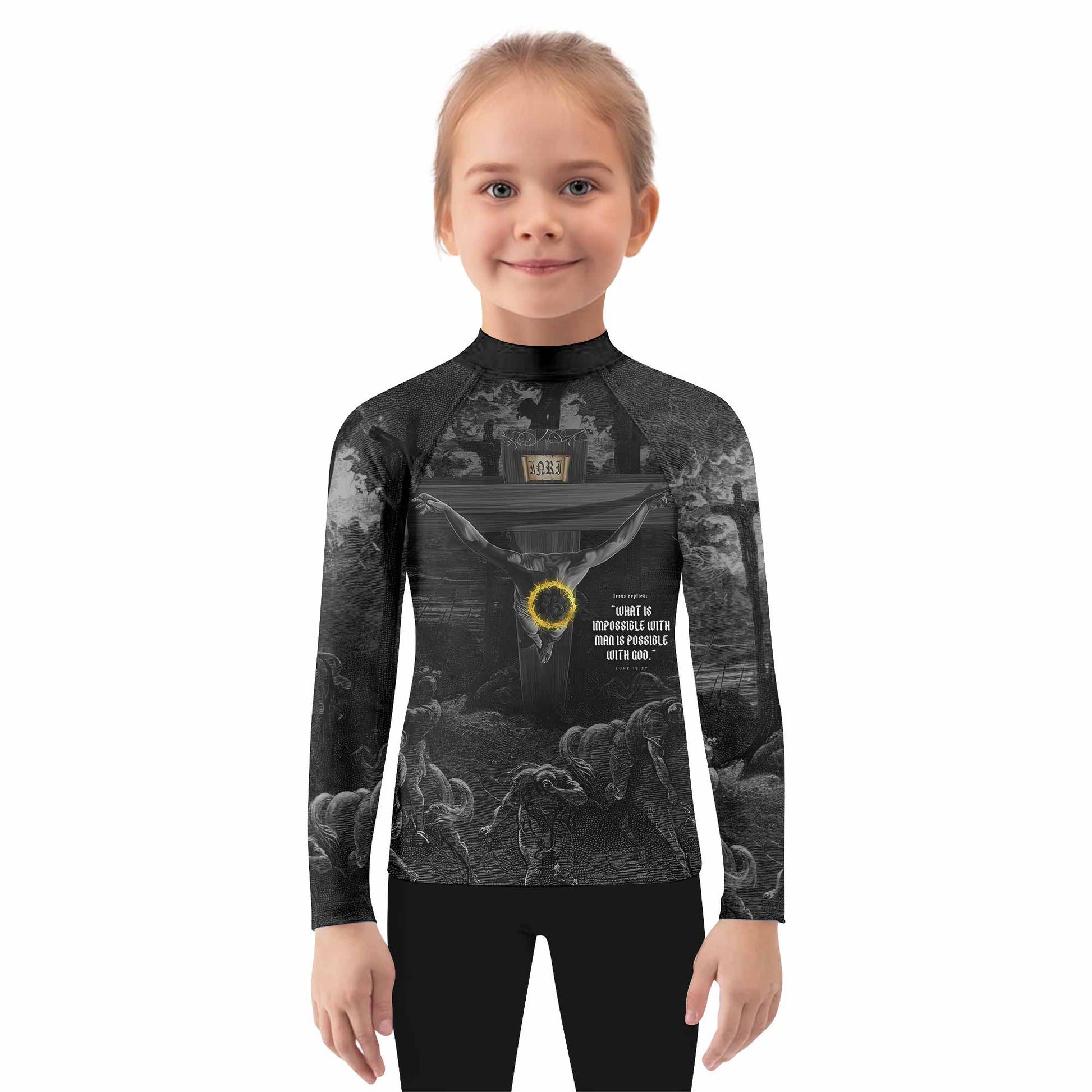 Crucified Grace Kids Rash Guard