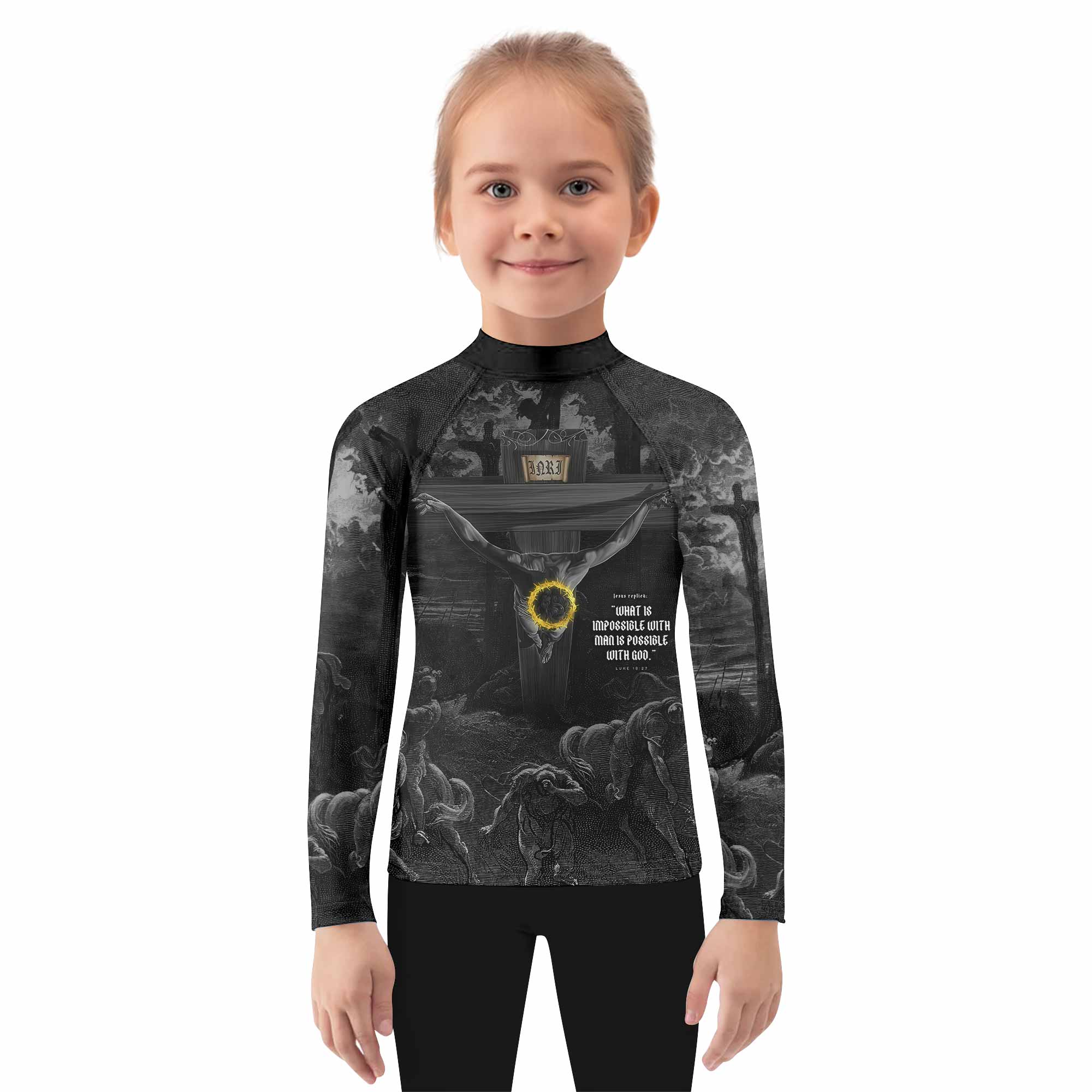 Crucified Grace Kids Rash Guard