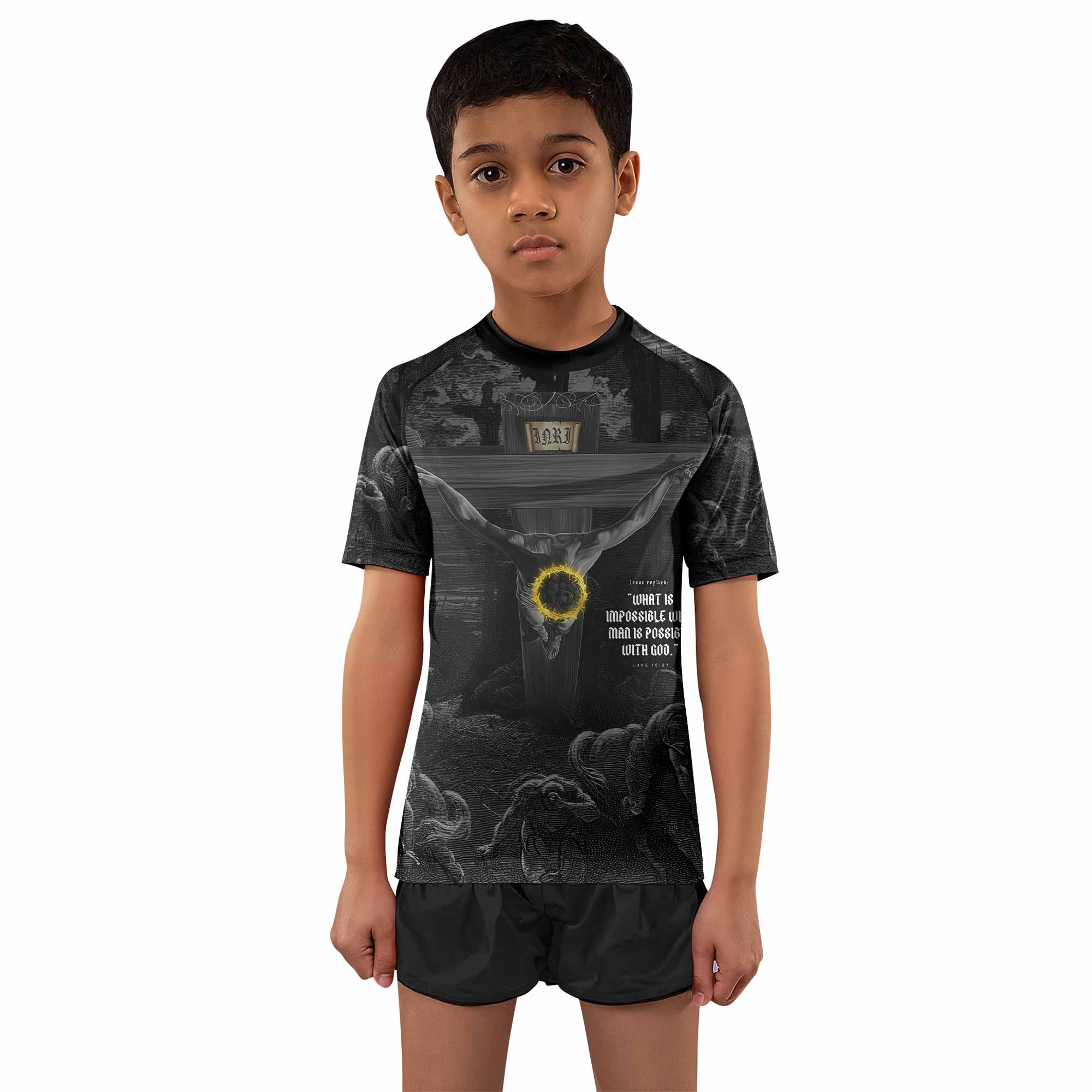 Crucified Grace Kids Rash Guard