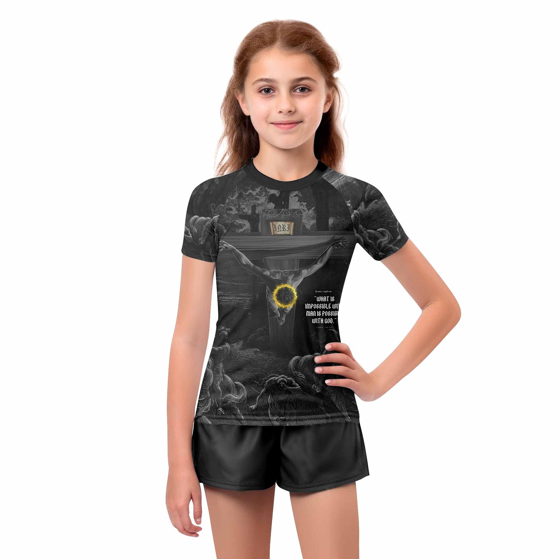 Crucified Grace Kids Rash Guard
