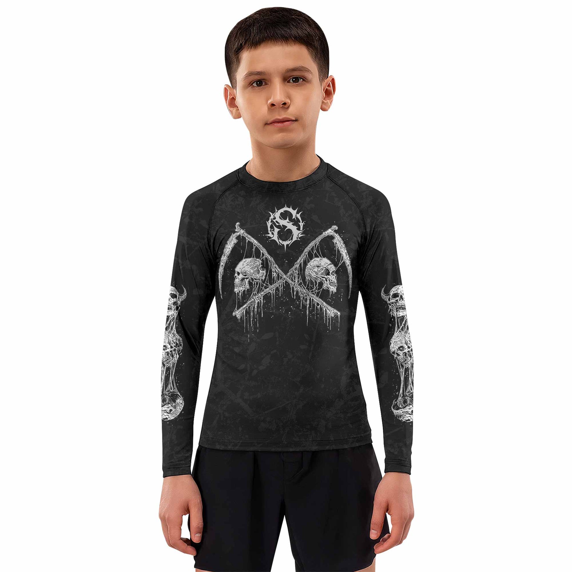 March Into Turmoil Kids Rash Guard
