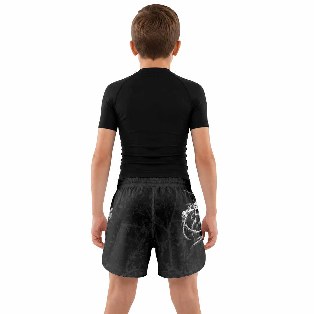 Throne Pierced Kids Grappling Shorts - lifestyle