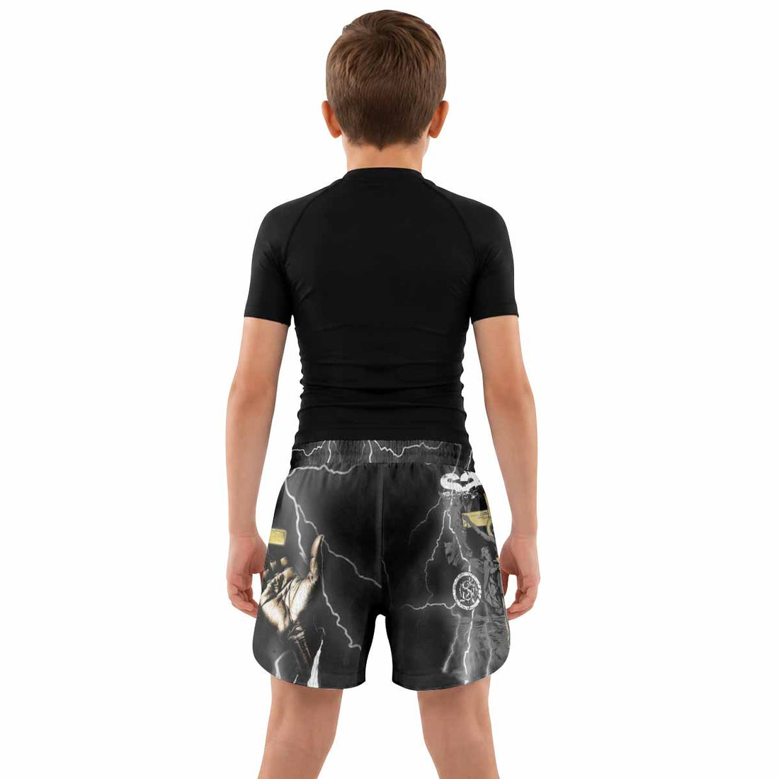 Crucified Saint Kids Grappling Shorts - lifestyle